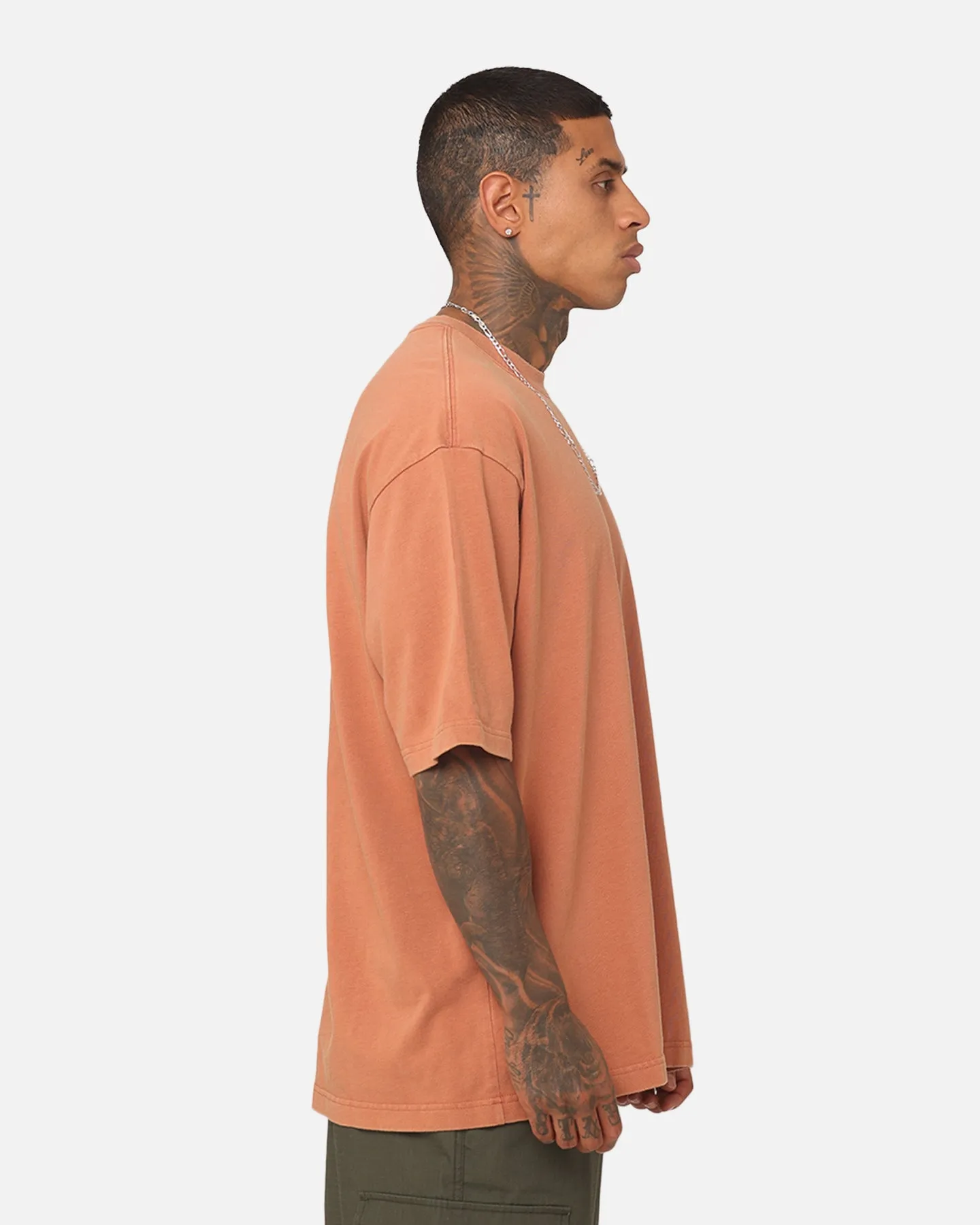 Street Comfort Casual Layers Jordan Flight Essentials Oversized Crewneck T-Shirt Sky J Orange