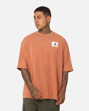 Jordan Flight Essentials Oversized Crewneck T-Shirt Sky J Orange Street Trendy Casual Essential