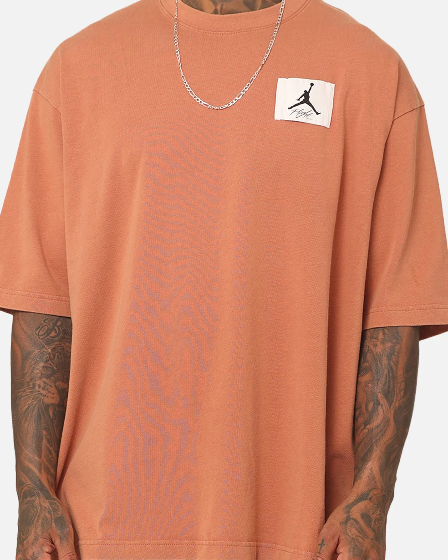 Bright and Bold Low carbon footprint Jordan Flight Essentials Oversized Crewneck T-Shirt Sky J Orange