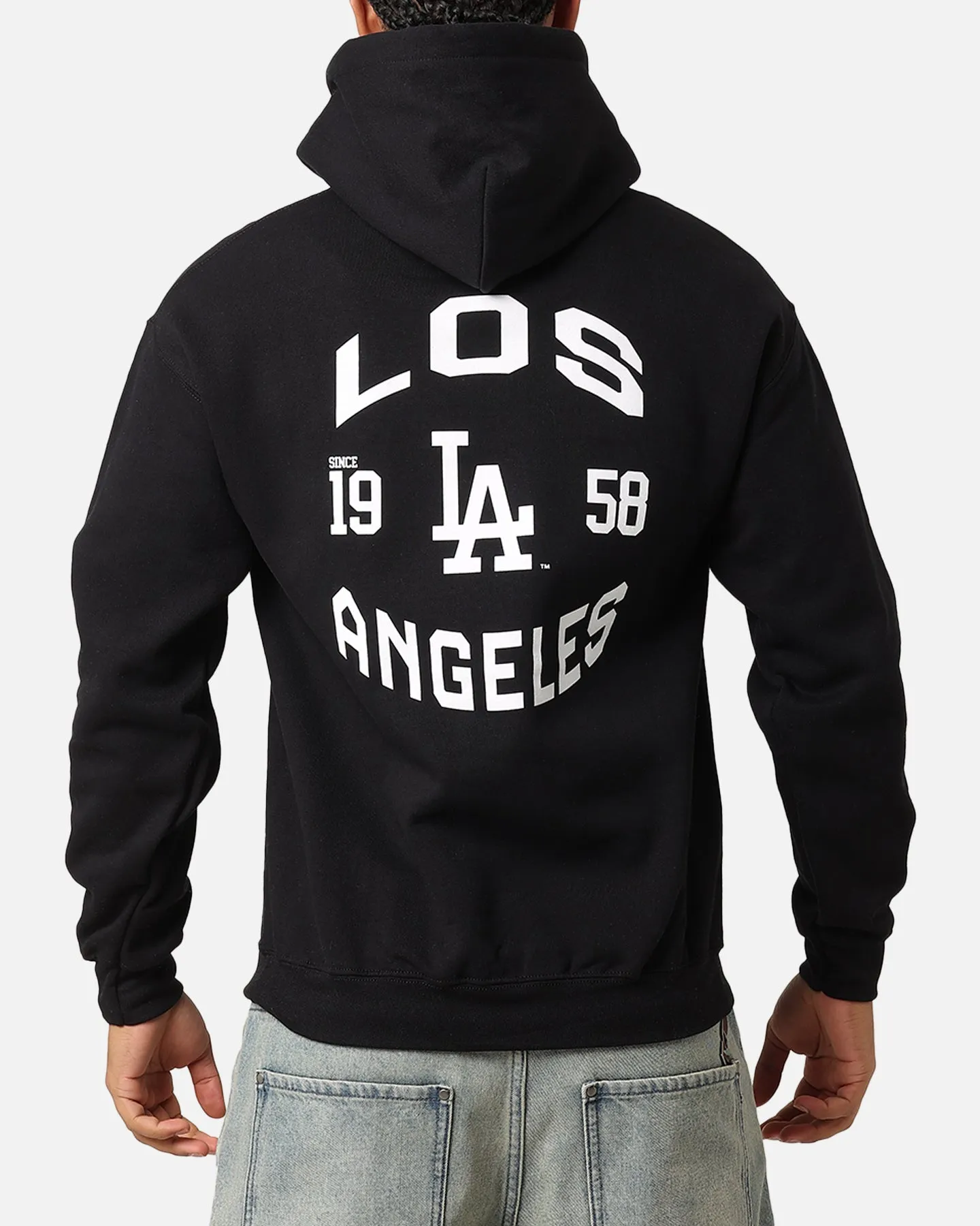 Majestic Athletic Los Angeles Dodgers Doyers Chest Hoodie Black Giftable Item Cozy Feel