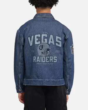 New Era Las Vegas Raiders NFL Denim Jacket Dark Blue Respect