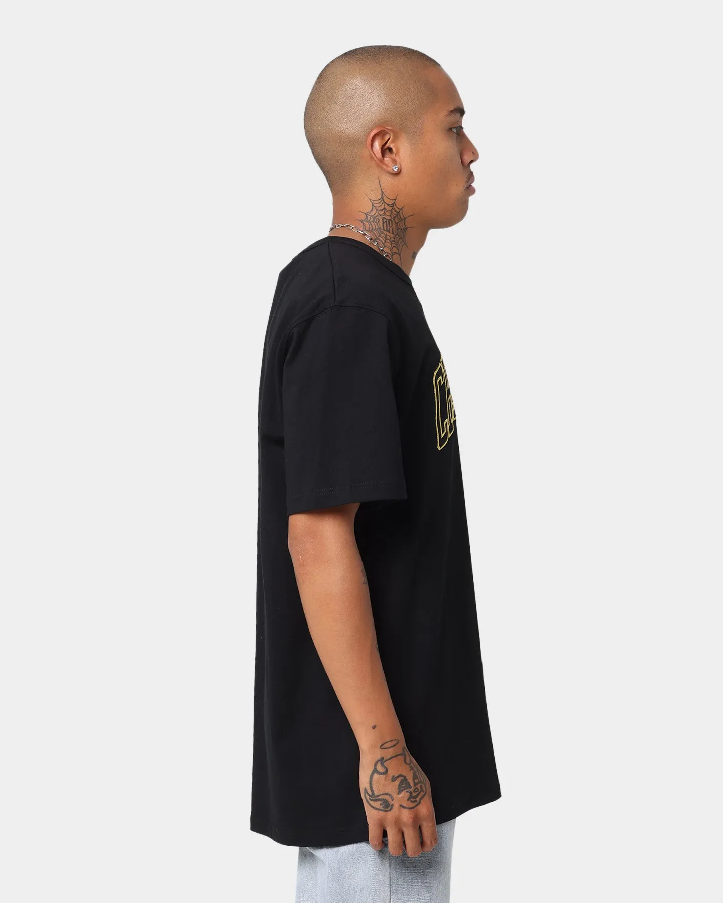 RecycledBlend All-Season Comfort Wear Champion HT Varsity T-Shirt Black