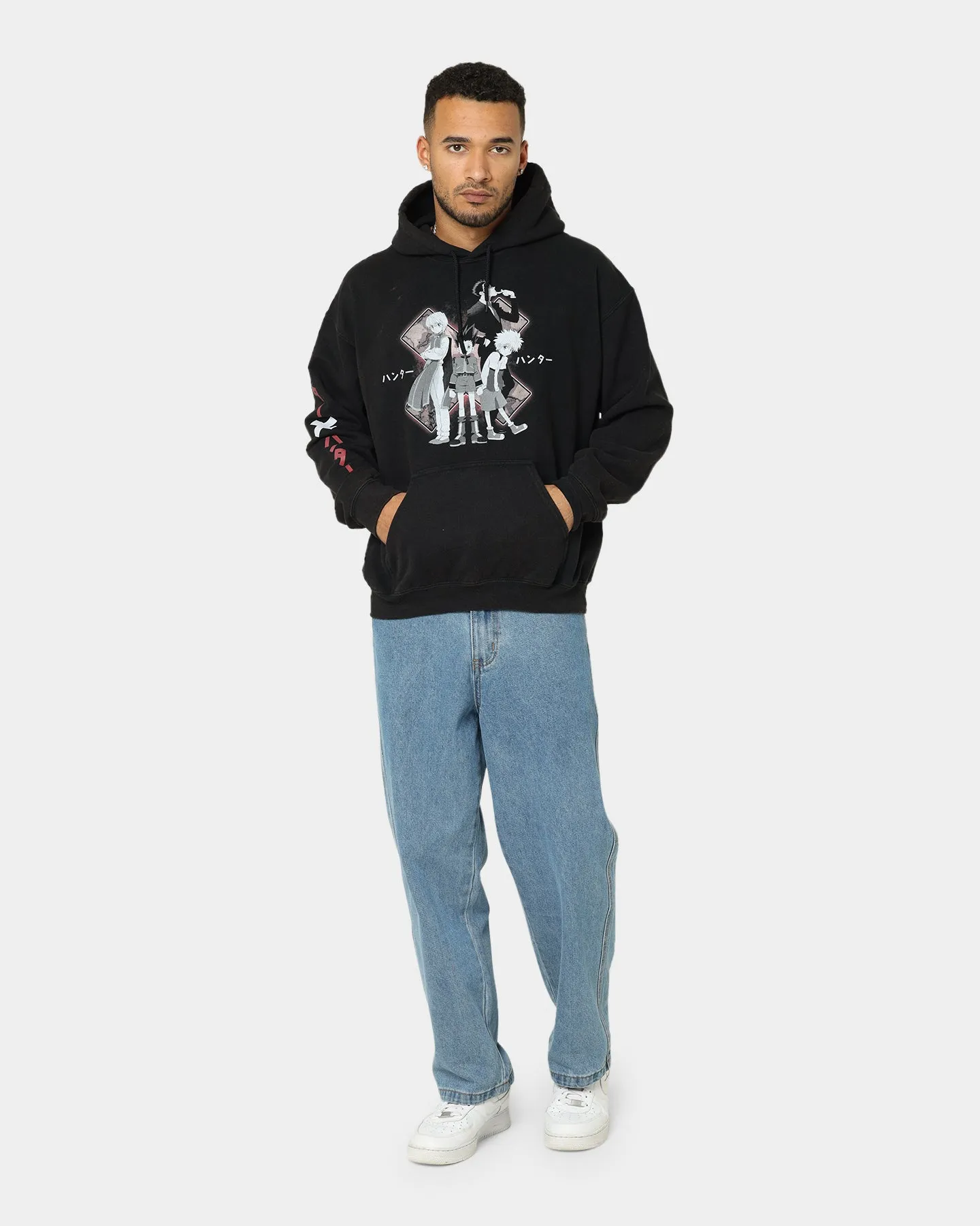 Goat Crew X Hunter X Hunter Vintage Hoodie Black Wash Brushtail possum like Holiday Outfit