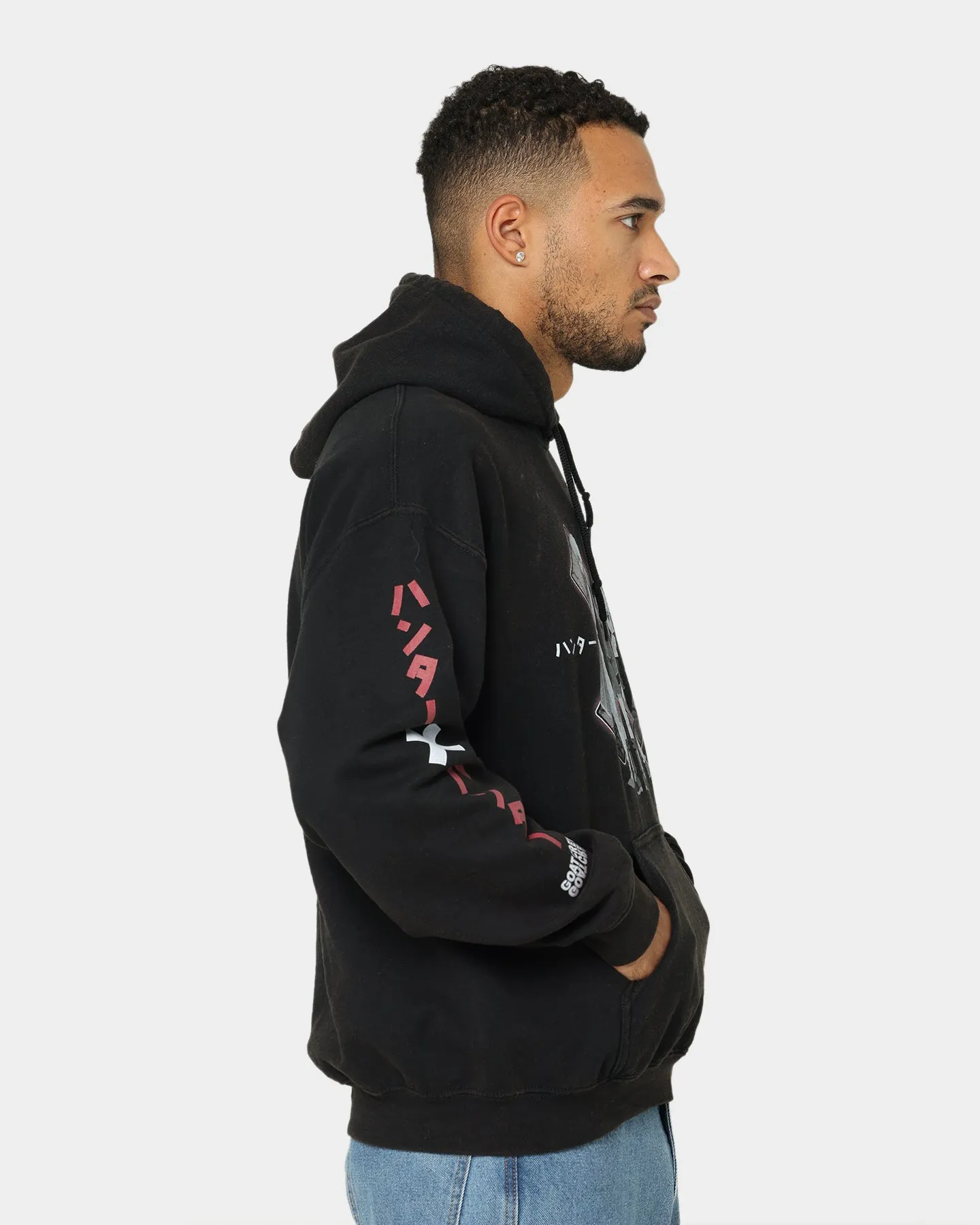 Goat Crew X Hunter X Hunter Vintage Hoodie Black Wash mountain style
