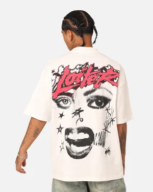 Loiter Sketchbook Oversized T-Shirt Off White High Durability Weave