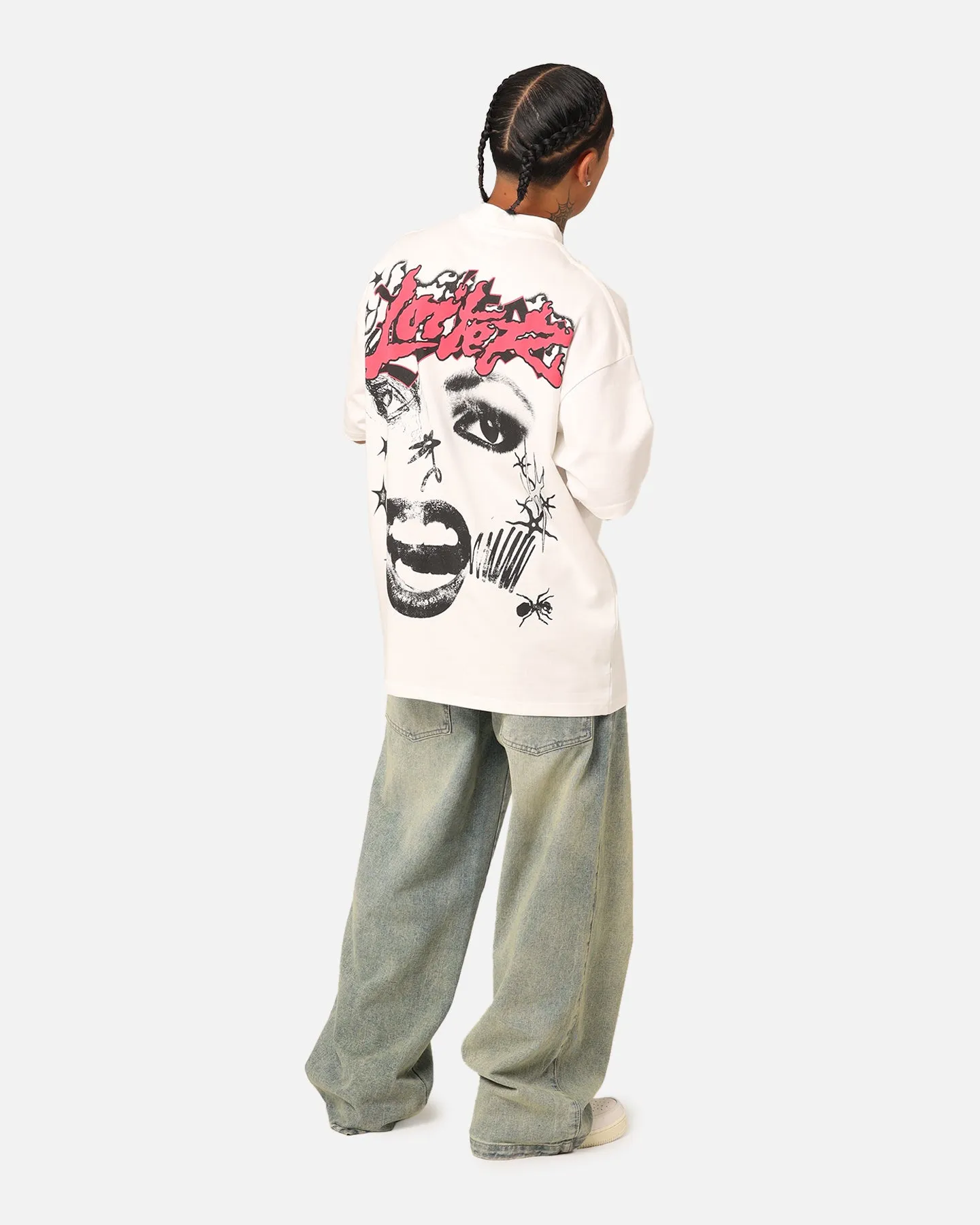 Loiter Sketchbook Oversized T-Shirt Off White Comfortable Layering Minimalist Apparel