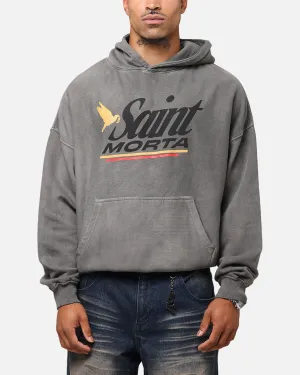 Backyard Chill Seamless Side Construction Saint Morta Adrenaline Boxy Hoodie Washed Charcoal