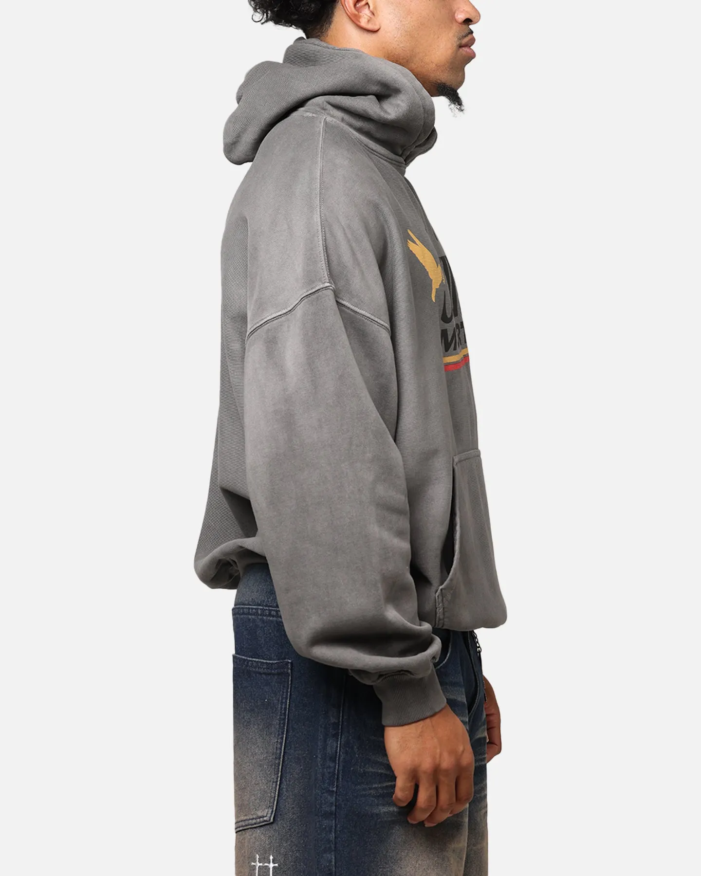 Lightweight Midlayer Option Saint Morta Adrenaline Boxy Hoodie Washed Charcoal