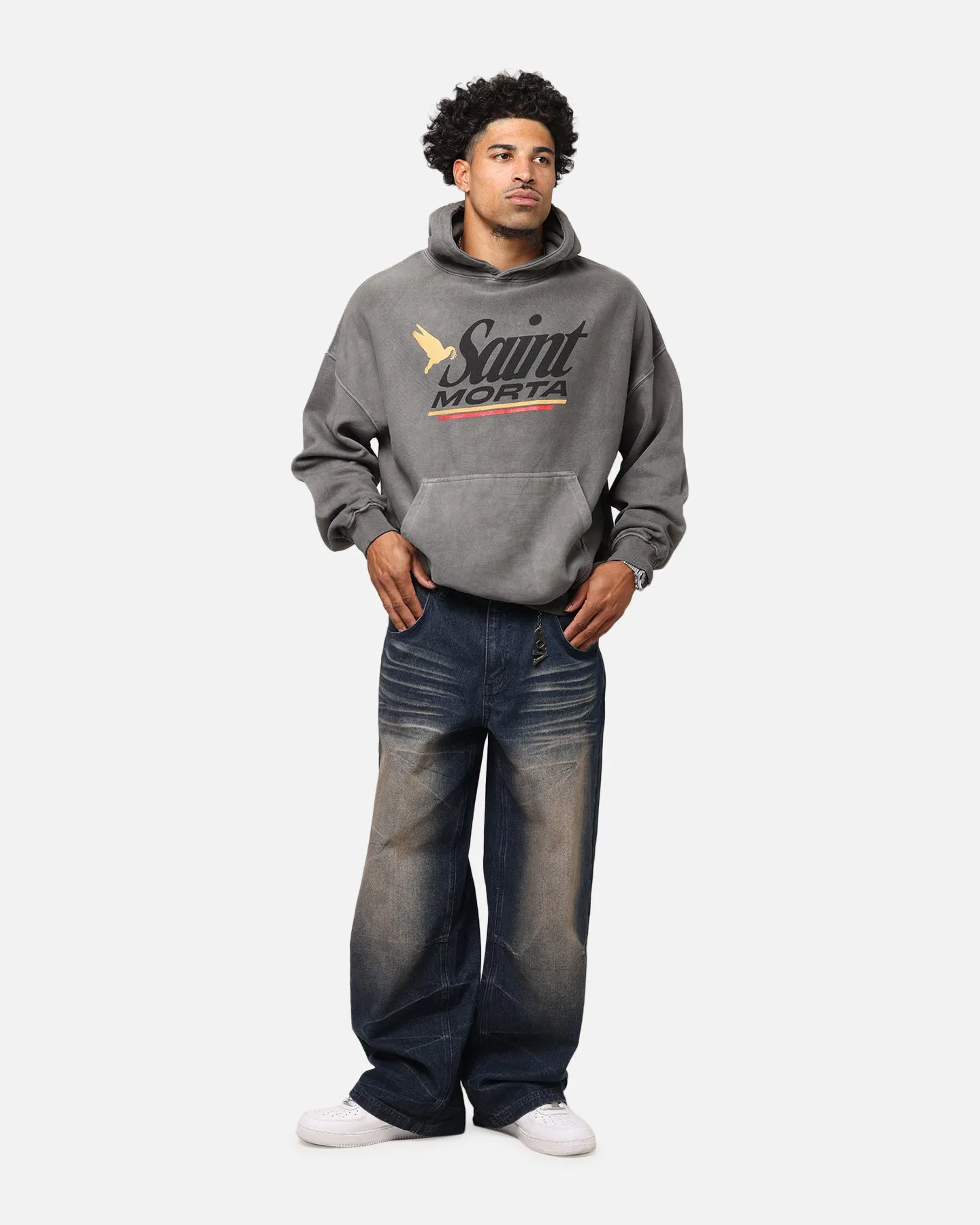 Winter Apparel Saint Morta Adrenaline Boxy Hoodie Washed Charcoal