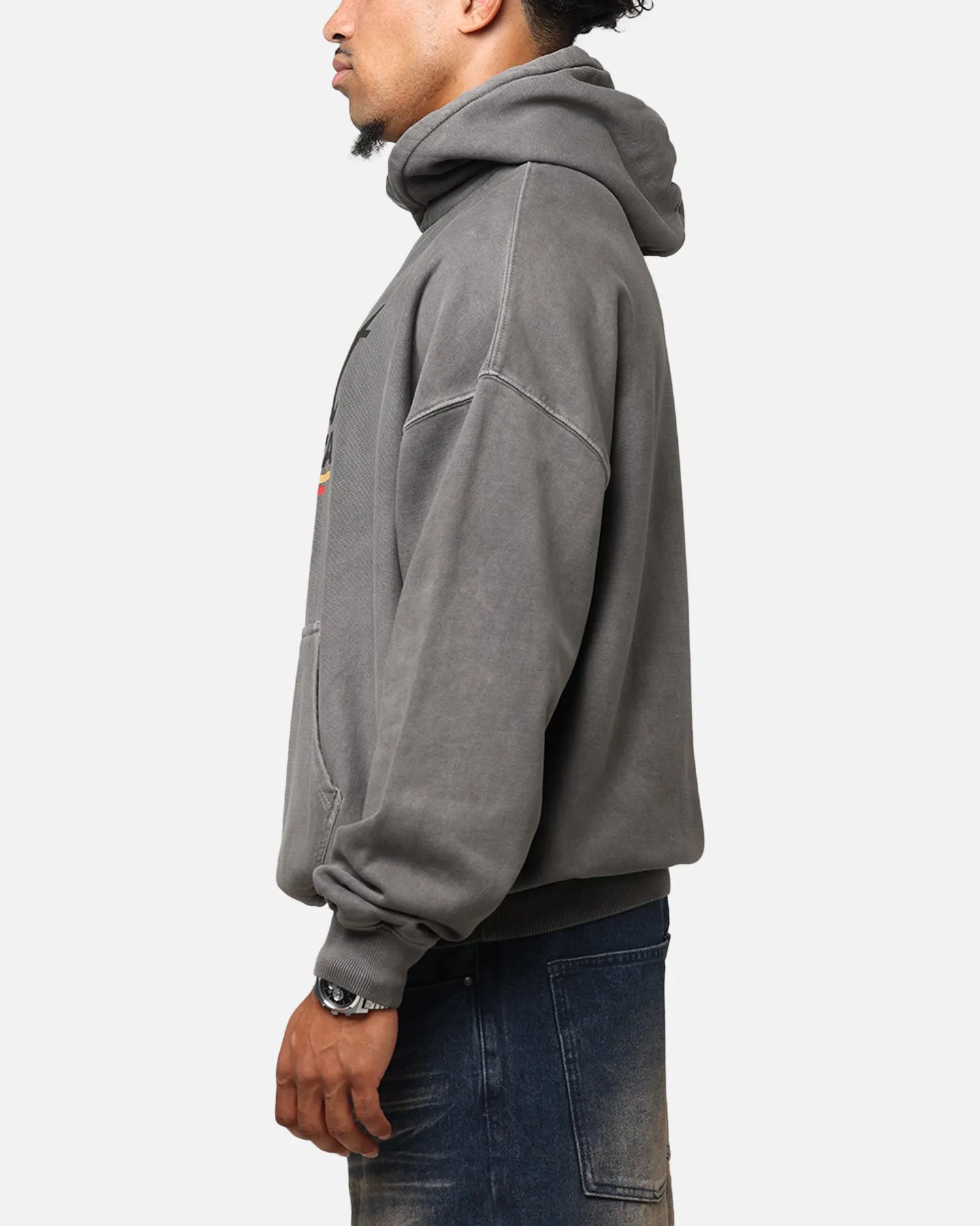 Sailing wear gym clothes Saint Morta Adrenaline Boxy Hoodie Washed Charcoal