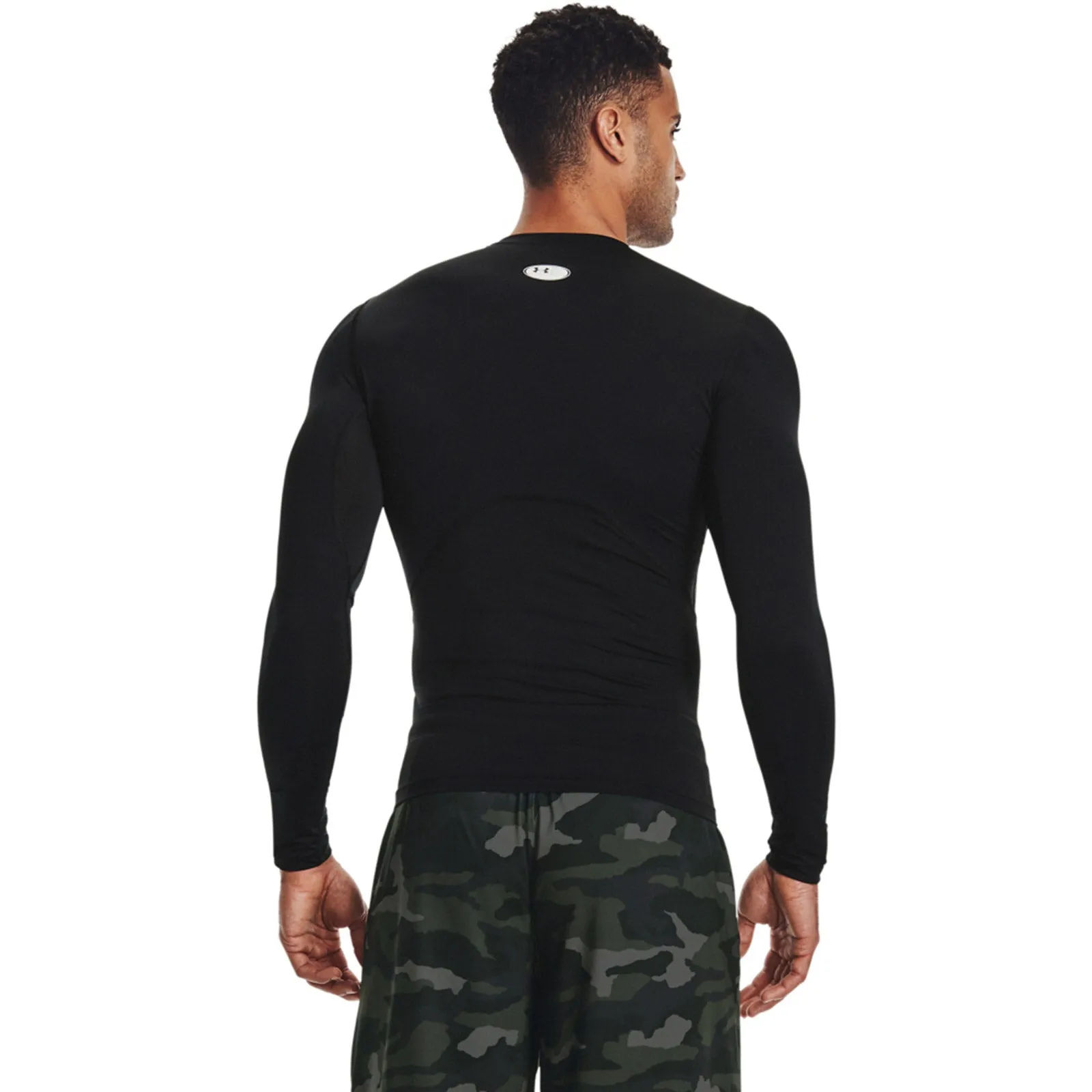 Under Armour Mens HeatGear Compression Long Sleeve T-Shirt Regal Glow Matte Fit