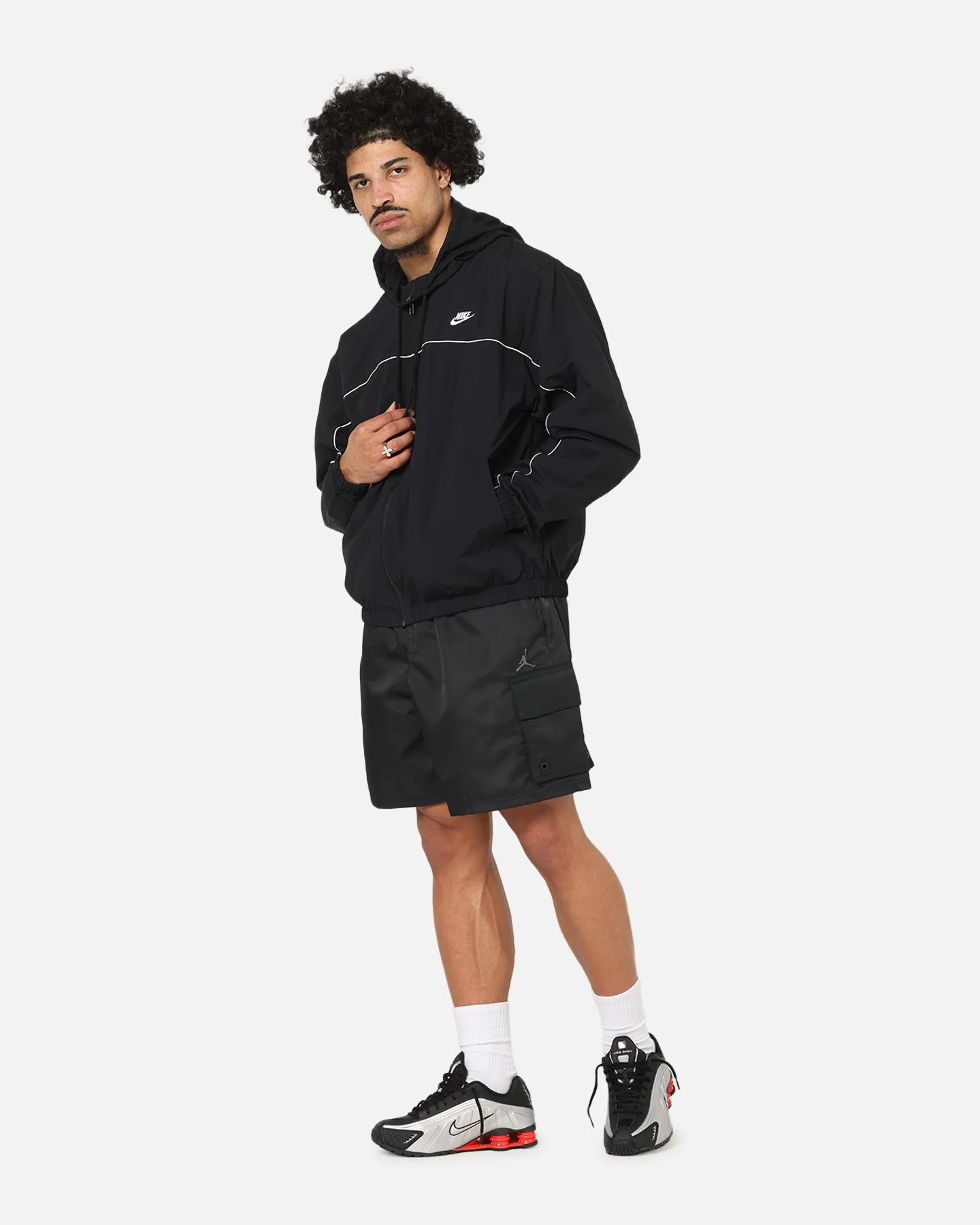 Jordan Brooklyn Cargo Shorts Black/Iron Grey Flexible Waist