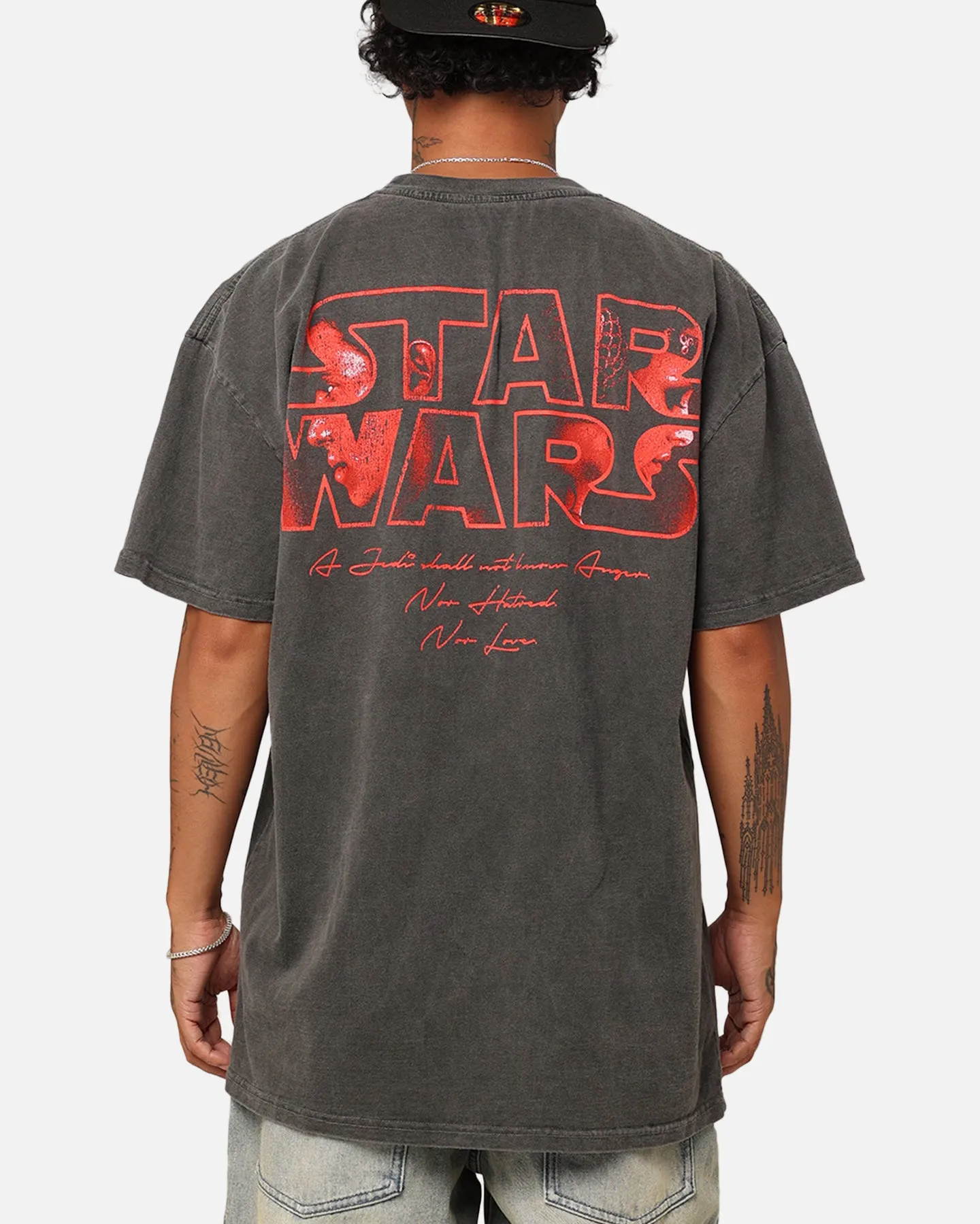 Perfect Layer Star Wars Queen Amidala Heavyweight T-Shirt Black Wash