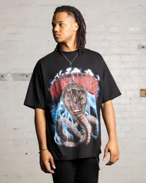 Saint Morta Cobra Boxy T-Shirt Black Travel Trend
