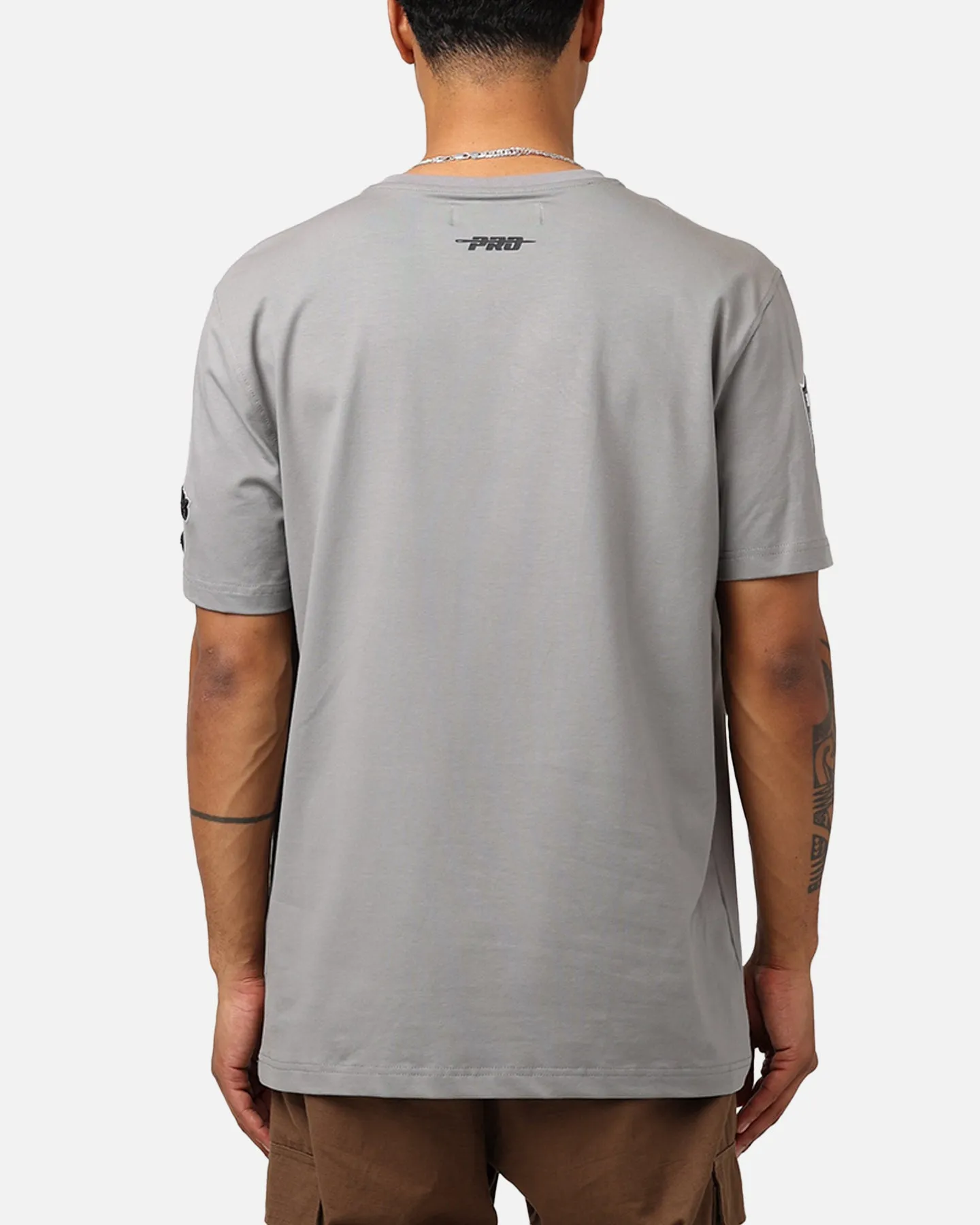 V neck elegance Sporty Top Pro Standard Las Vegas Raiders Fast Lane SJ T-Shirt Grey