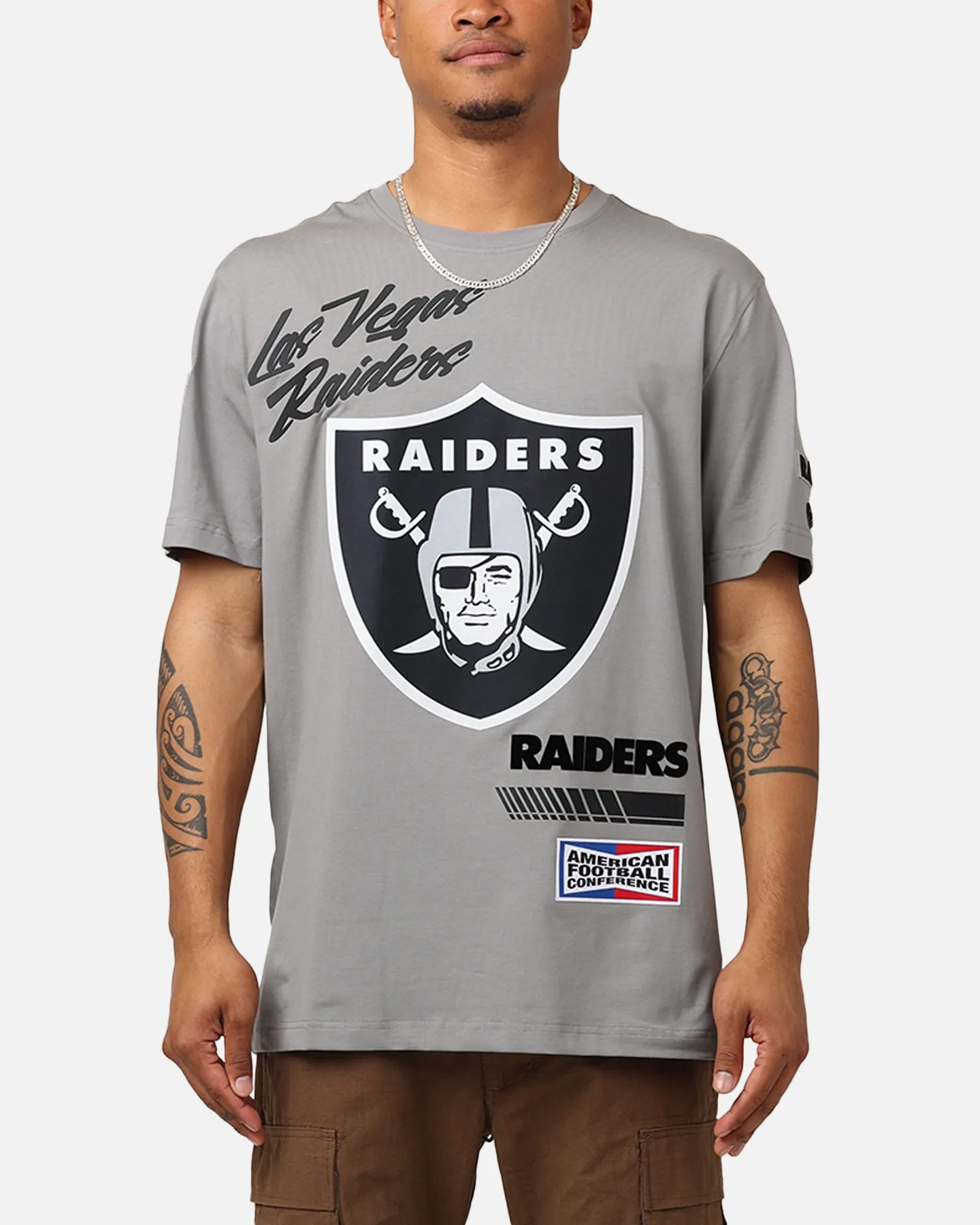 Active Lifestyle Effortless Look Pro Standard Las Vegas Raiders Fast Lane SJ T-Shirt Grey