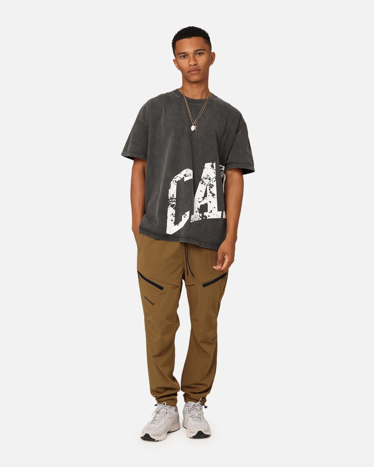 Carre Ginorme Box T-Shirt Black Wash Casual All-Day Urban Style Trend