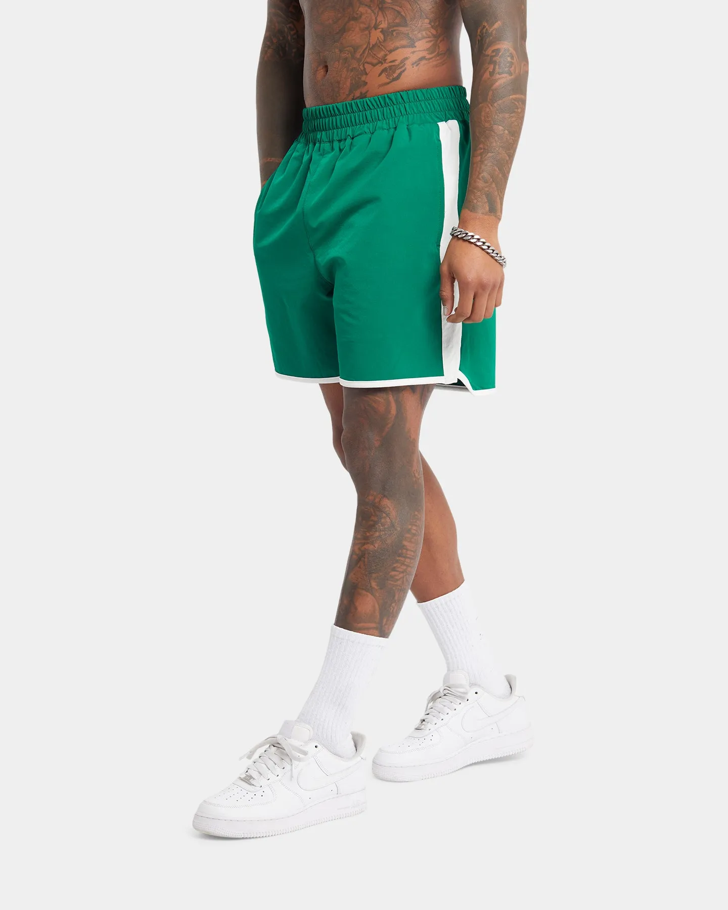 Hidden Storage Compartment XXIII Maxime Racing Shorts Green/White