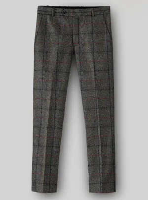 Harris Tweed Stormcrest Gray Pants Flawless Office Fit Quality craftsmanship