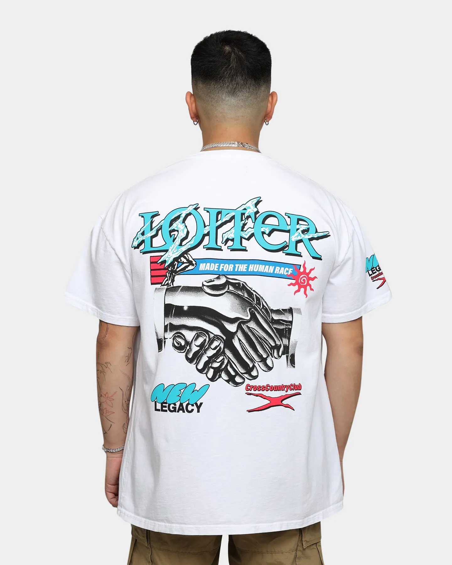 Loiter New Legacy Ultra Premium Vintage T-Shirt White simple design