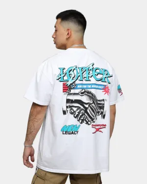 Formal Style men's clothing Loiter New Legacy Ultra Premium Vintage T-Shirt White