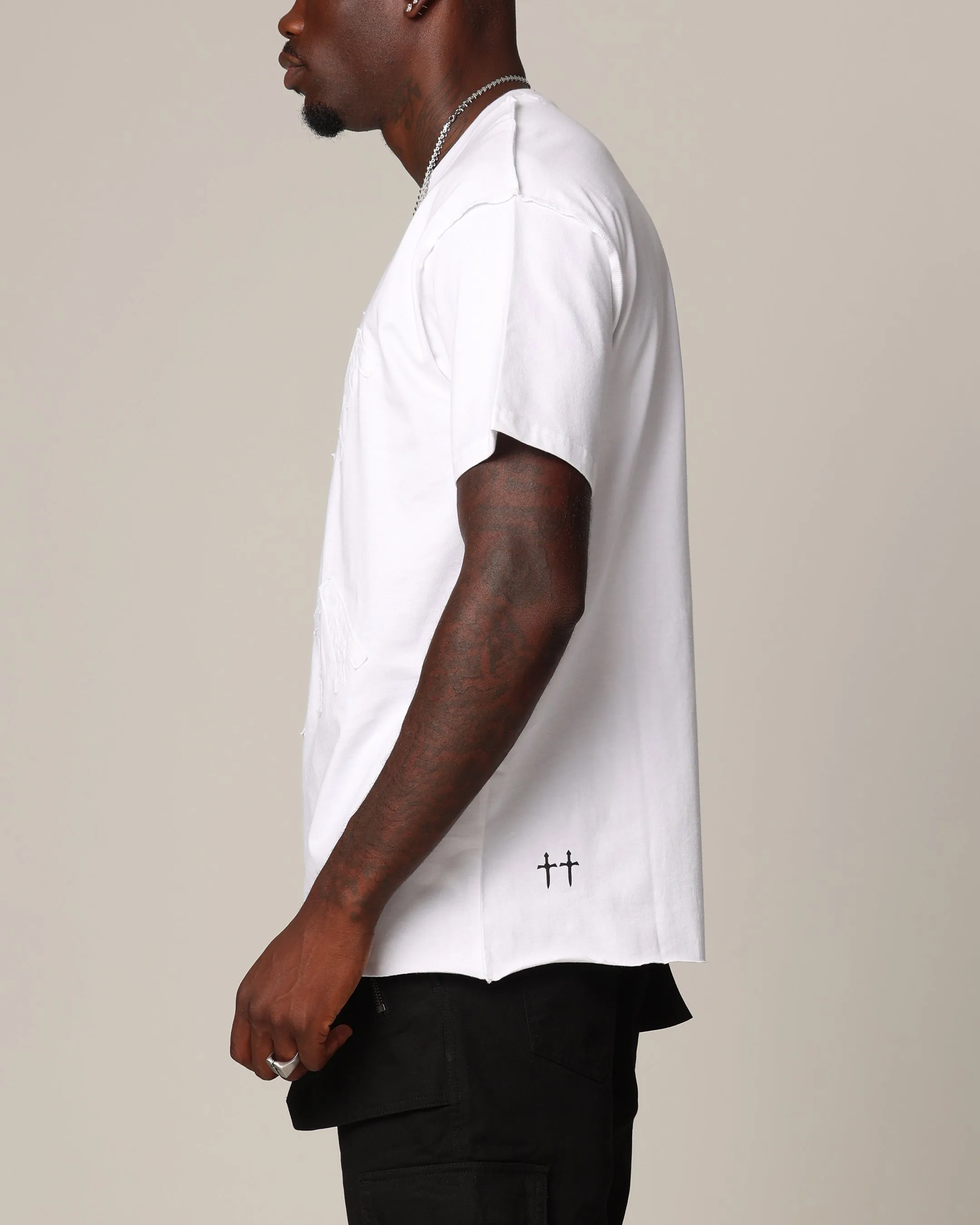 Saint Morta State Of Morta Appliqu?? T-Shirt White Breathable wear