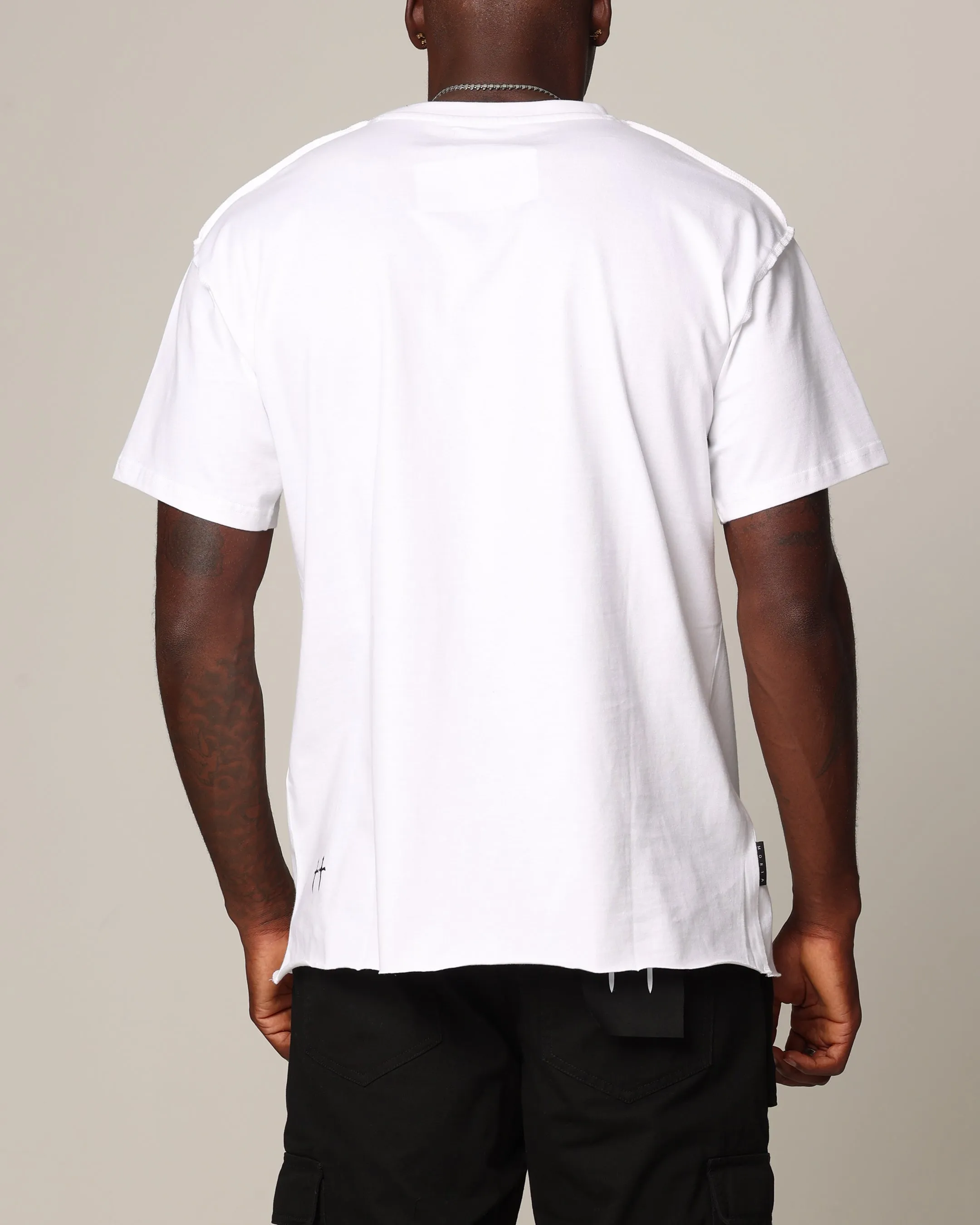 Saint Morta State Of Morta Appliqu?? T-Shirt White Fit for All Seasons LightweightBlend