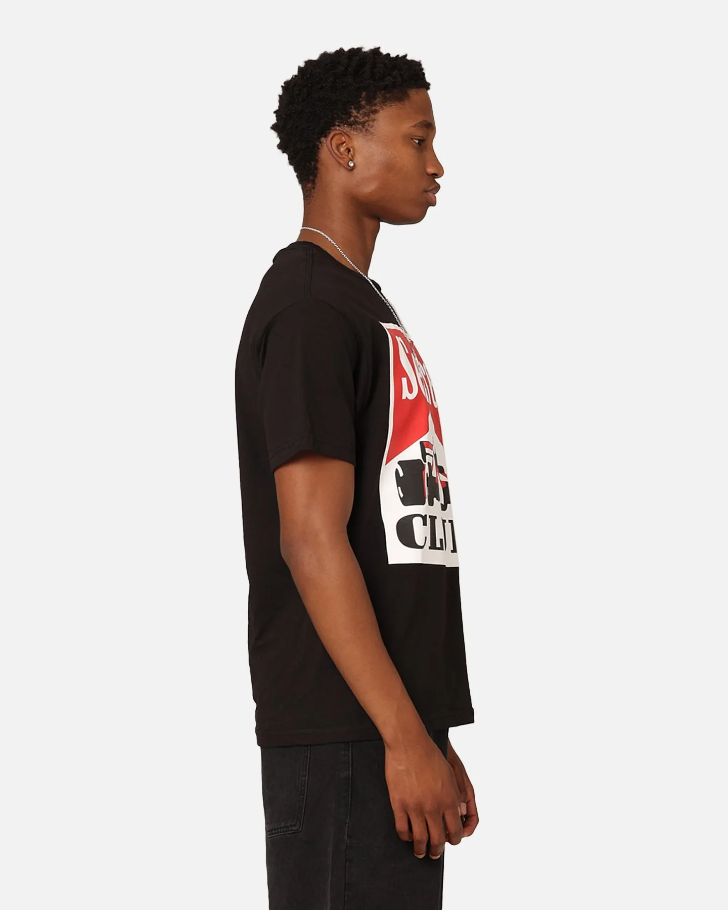 Secret Club Racing T-Shirt Black Simple and Comfortable