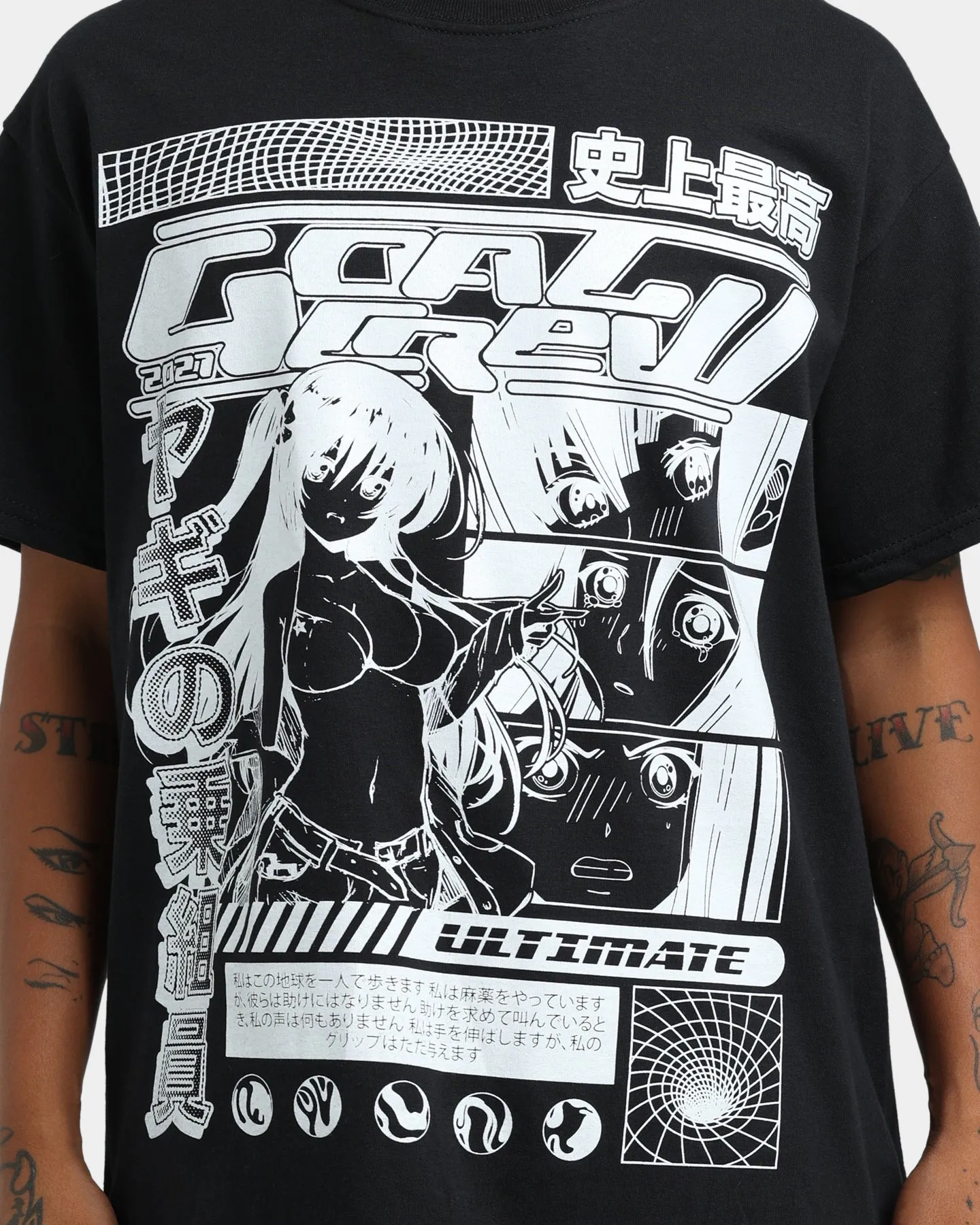 Washable fabric Goat Crew Original Anime Vintage T-Shirt Off Black