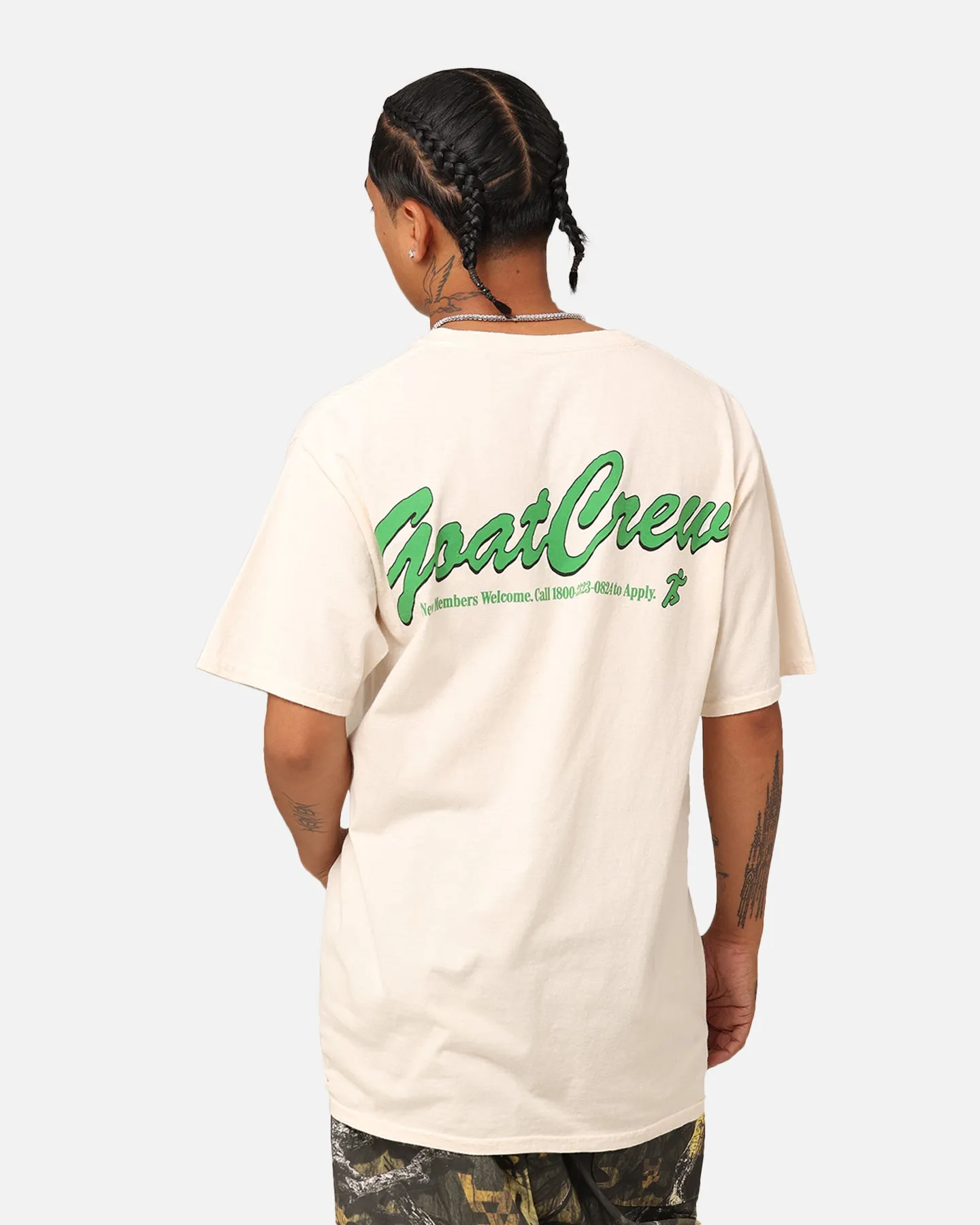 LightweightBlend Goat Crew GC Athlete T-Shirt Off White