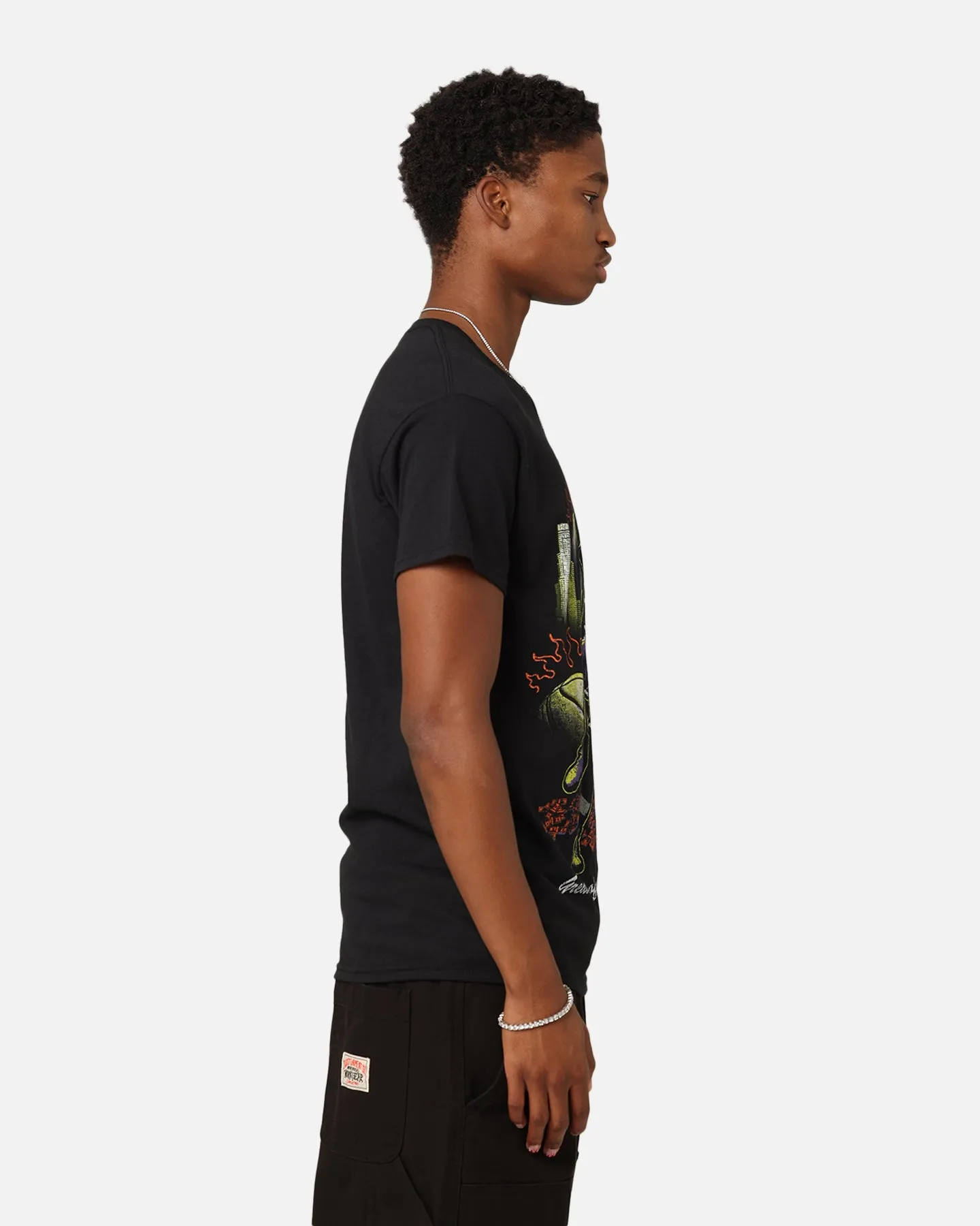 Durable Knit Structure Relax Comfort Style Goat Crew Big LA Baller T-Shirt Black
