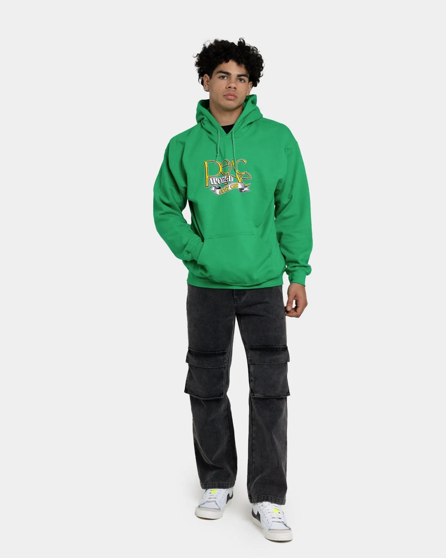 Goat Crew World Peace Hoodie Green Lifestyle Wear Carnival wear
