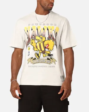 Stylish piece Mitchell & Ness Hawthorn Hawks Character T-Shirt Silver Marle