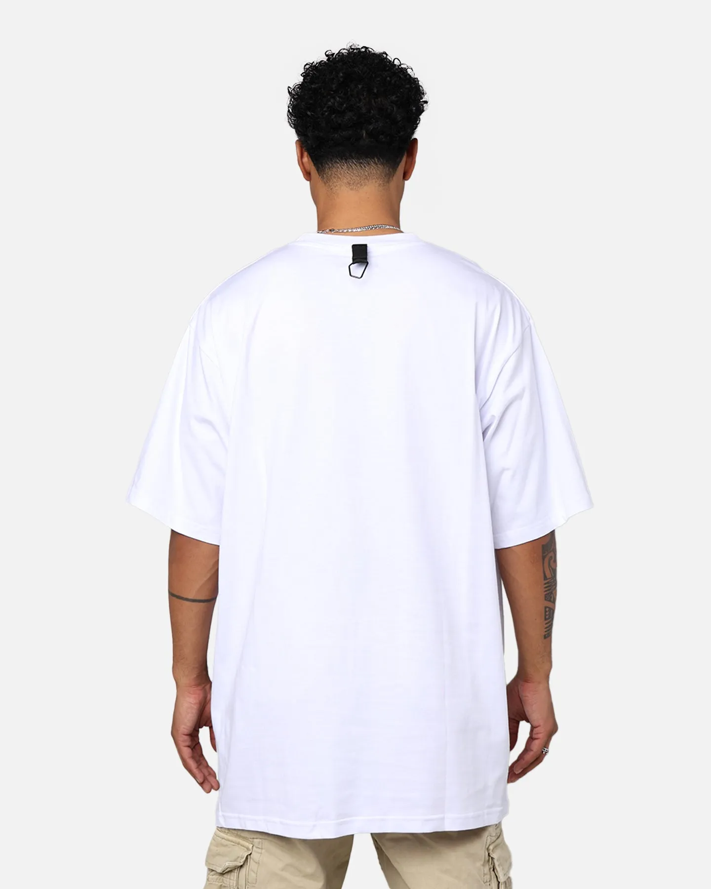 Flattering Shape Stretchable DXXMLIFE L-0 A Baggy T-Shirt White