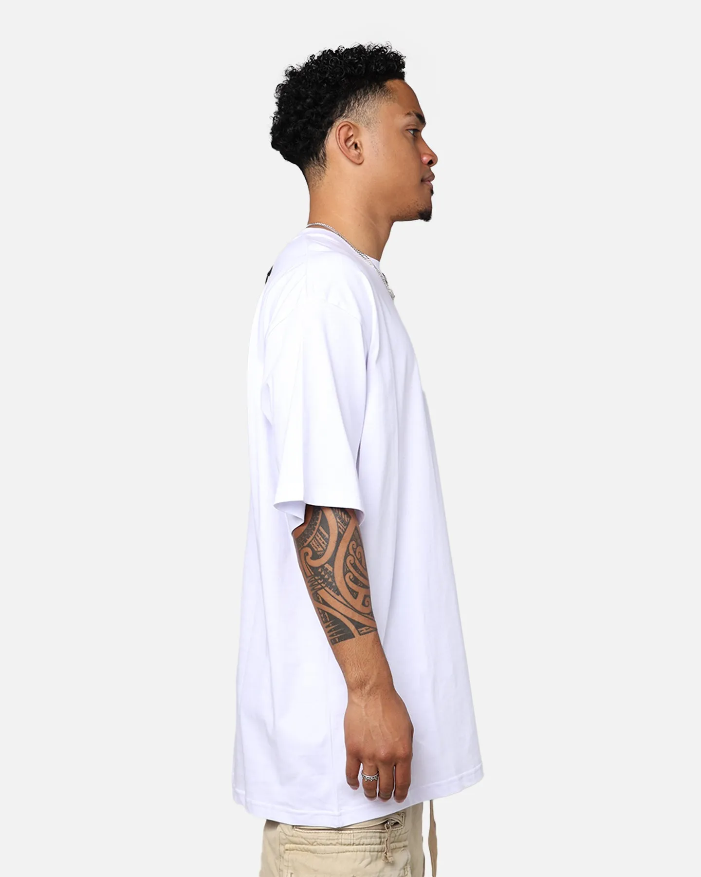 DXXMLIFE L-0 A Baggy T-Shirt White Low Profile Silhouette