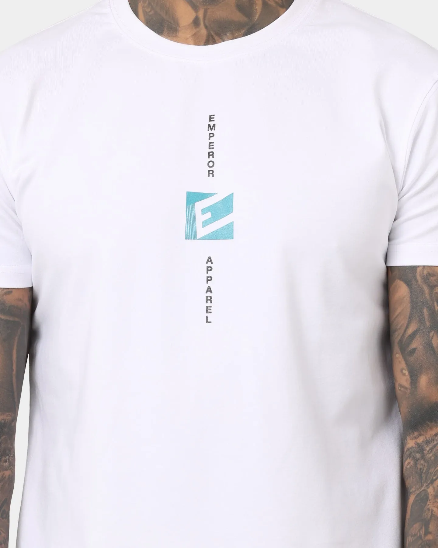 Emperor Apparel Downtown After Dark T-Shirt White Trendy Design Premium Cotton Blend
