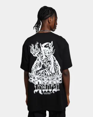 Rats Get Fat Idle Hands T-Shirt Black Pocket Detailing Simple Yet Cozy