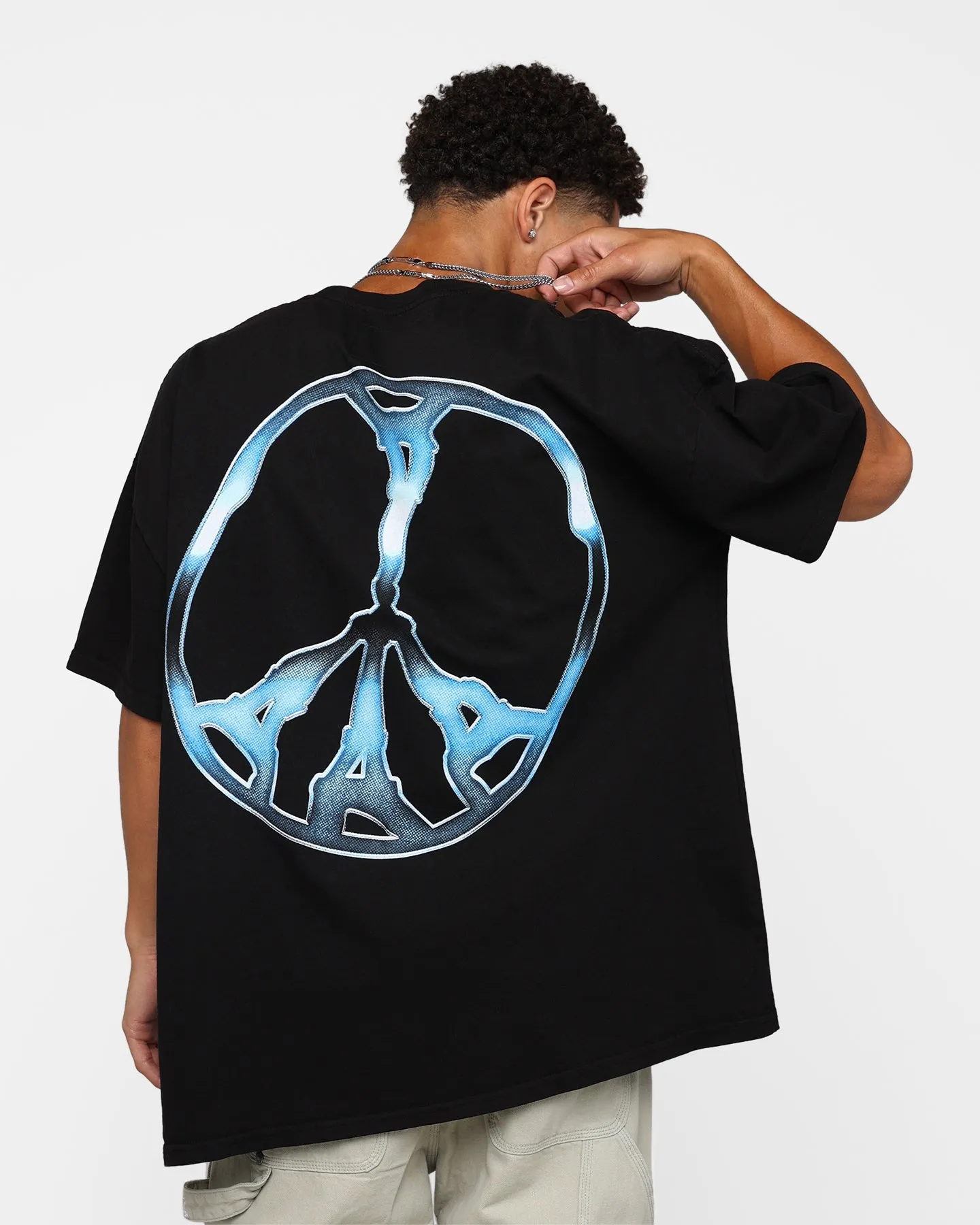 Carre Peace Maker T-Shirt Black ComfortFirst Beach relaxation