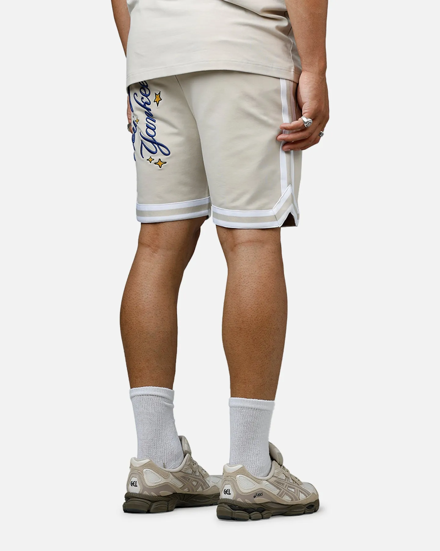 snap closure New Era New York Yankees 'Logo Select' Summer Shorts Stone