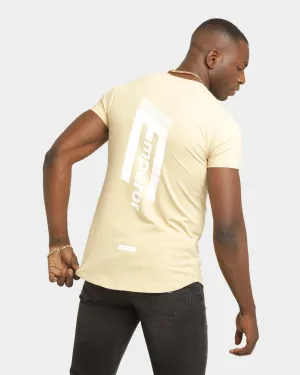 Sustainable Textile Emperor Apparel Distinction After Dark Short Sleeve T-Shirt Sand/White