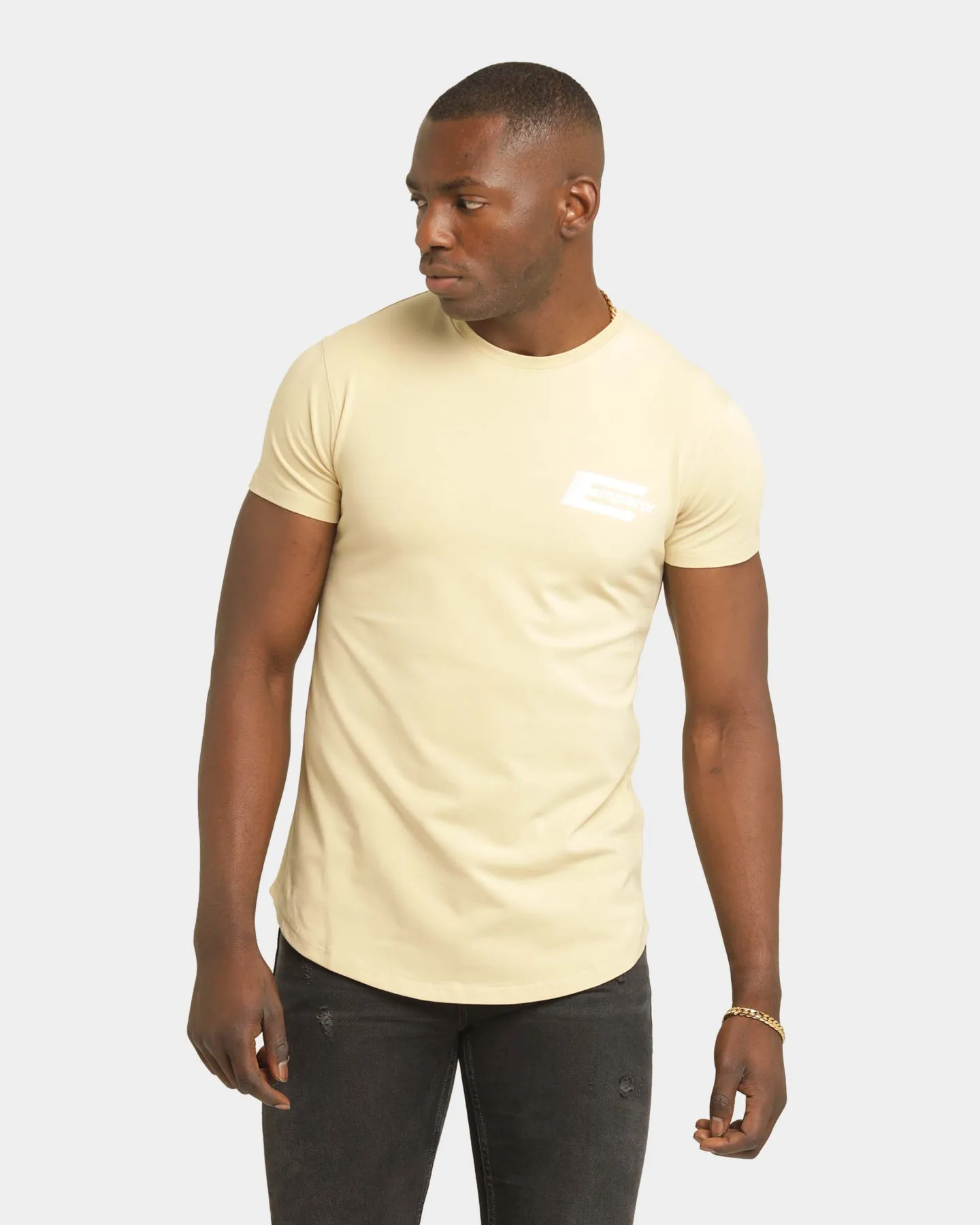 Emperor Apparel Distinction After Dark Short Sleeve T-Shirt Sand/White Playful Vibes