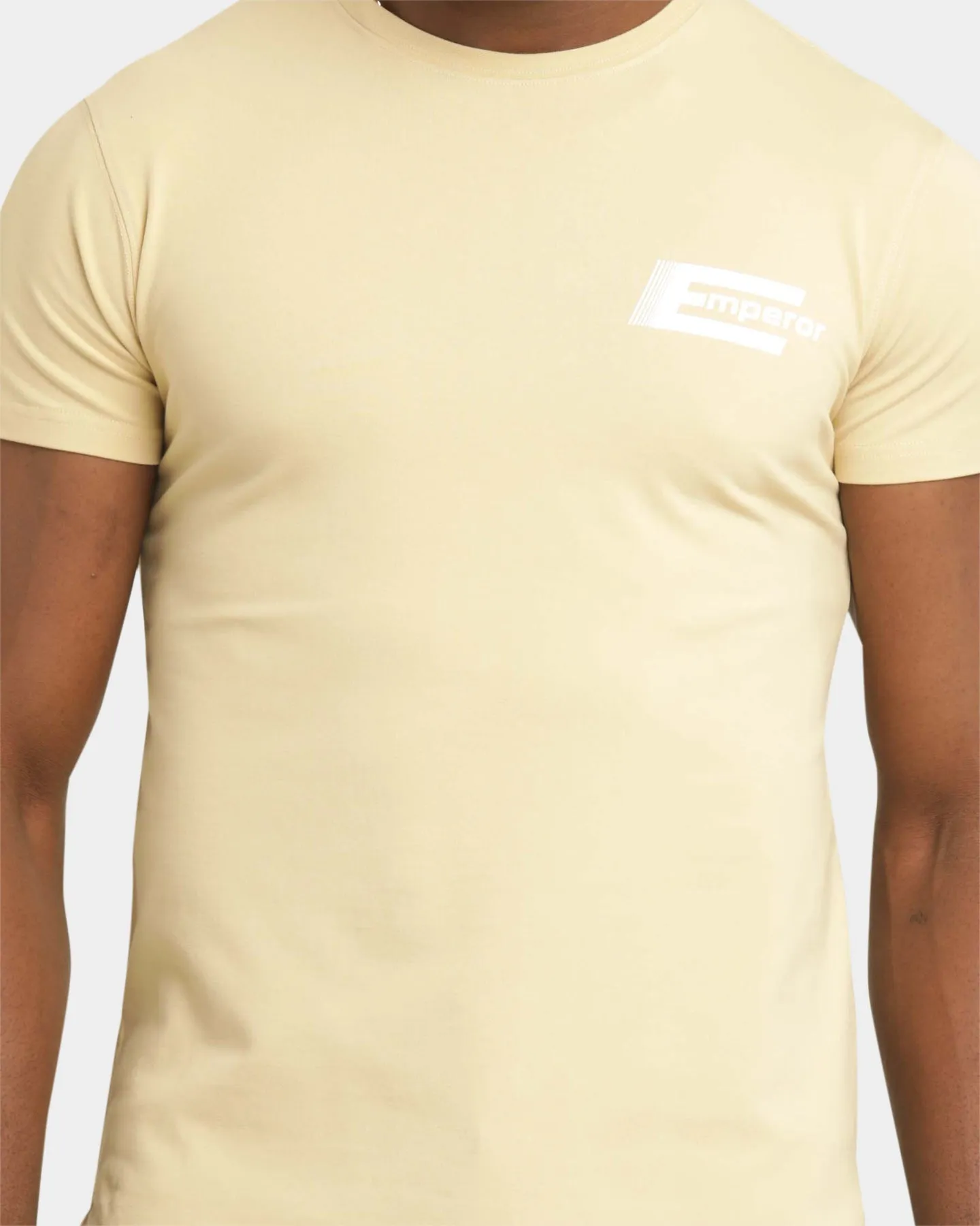Luxury exclusivity Emperor Apparel Distinction After Dark Short Sleeve T-Shirt Sand/White