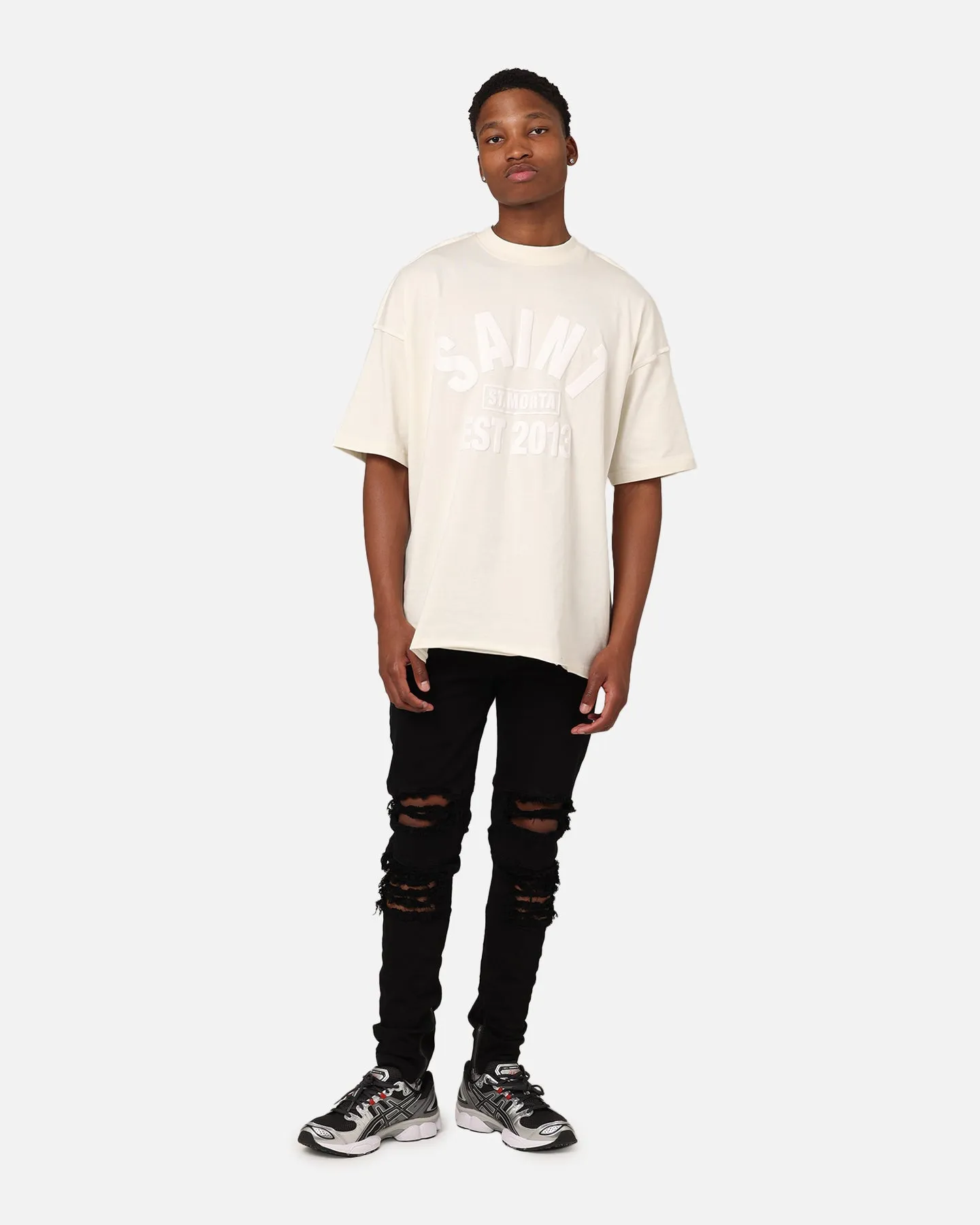 Cool Style Weekend Wear Saint Morta St Morta Boxy T-Shirt Off White