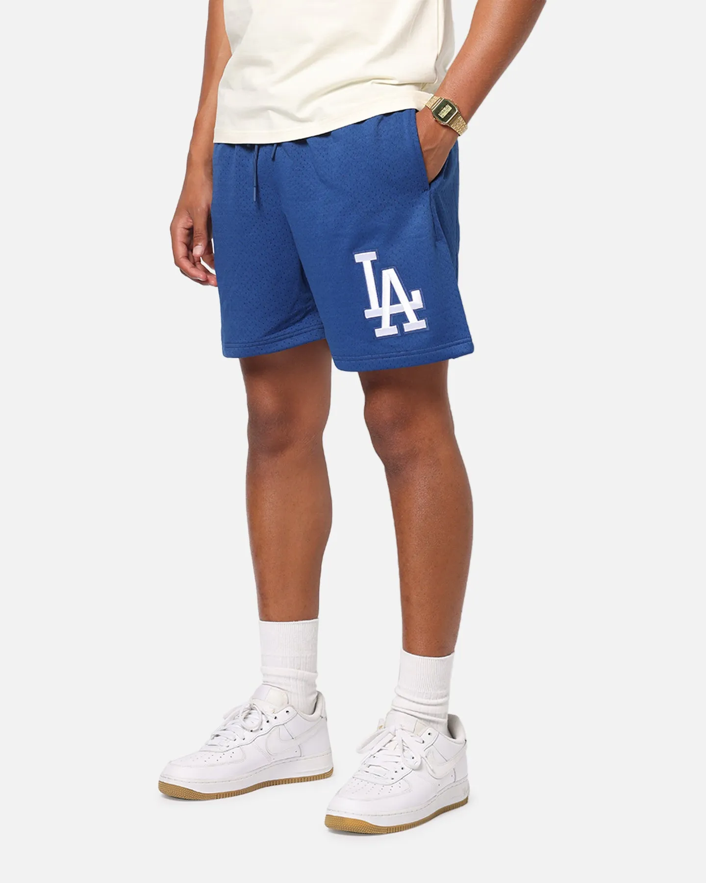 Pro Standard Los Angeles Dodgers Roses Mesh Shorts Dark Blue Collectible Item Fashion Accessory