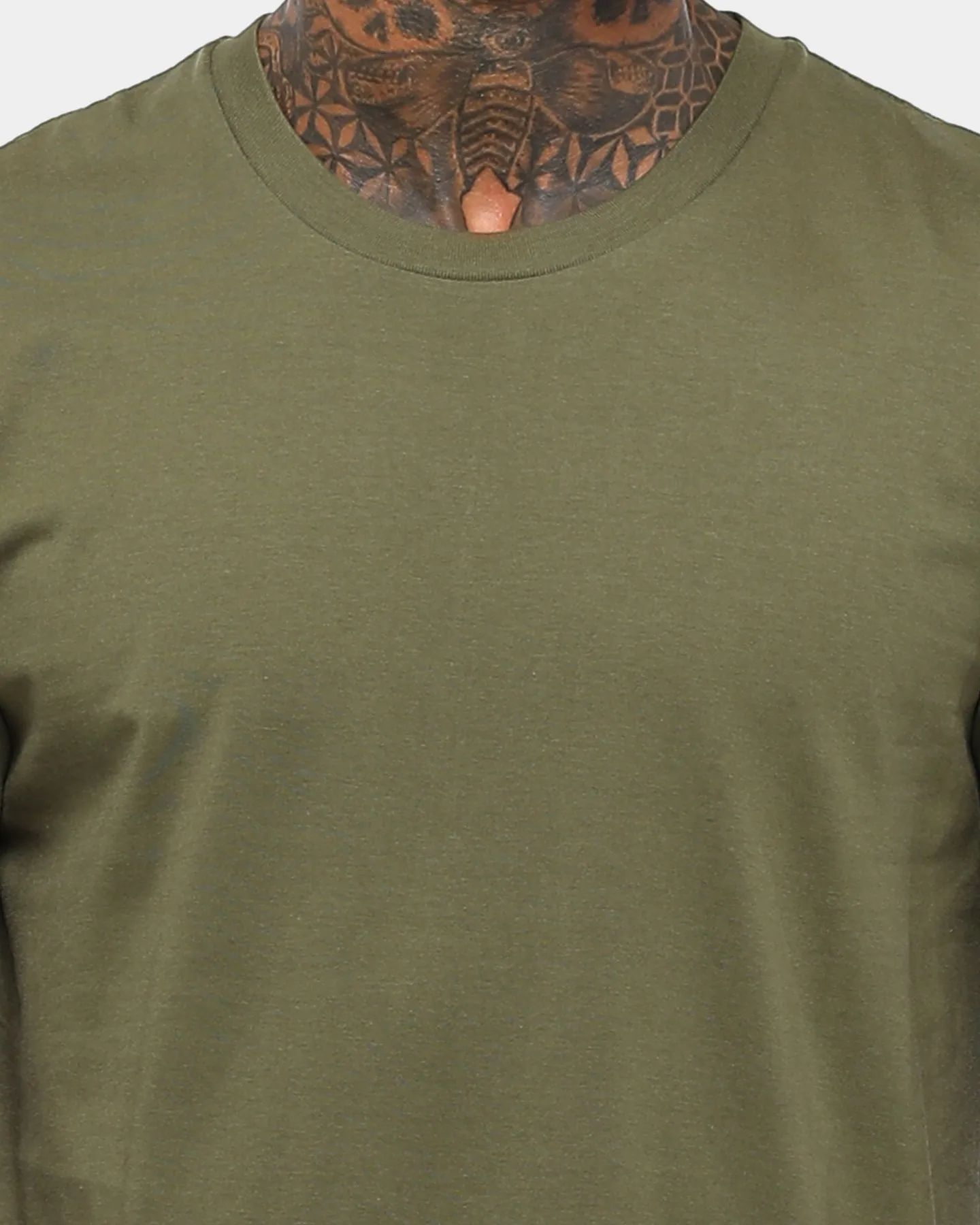 Flattering Shape AS Colour Plain Staple T-Shirt Army Green