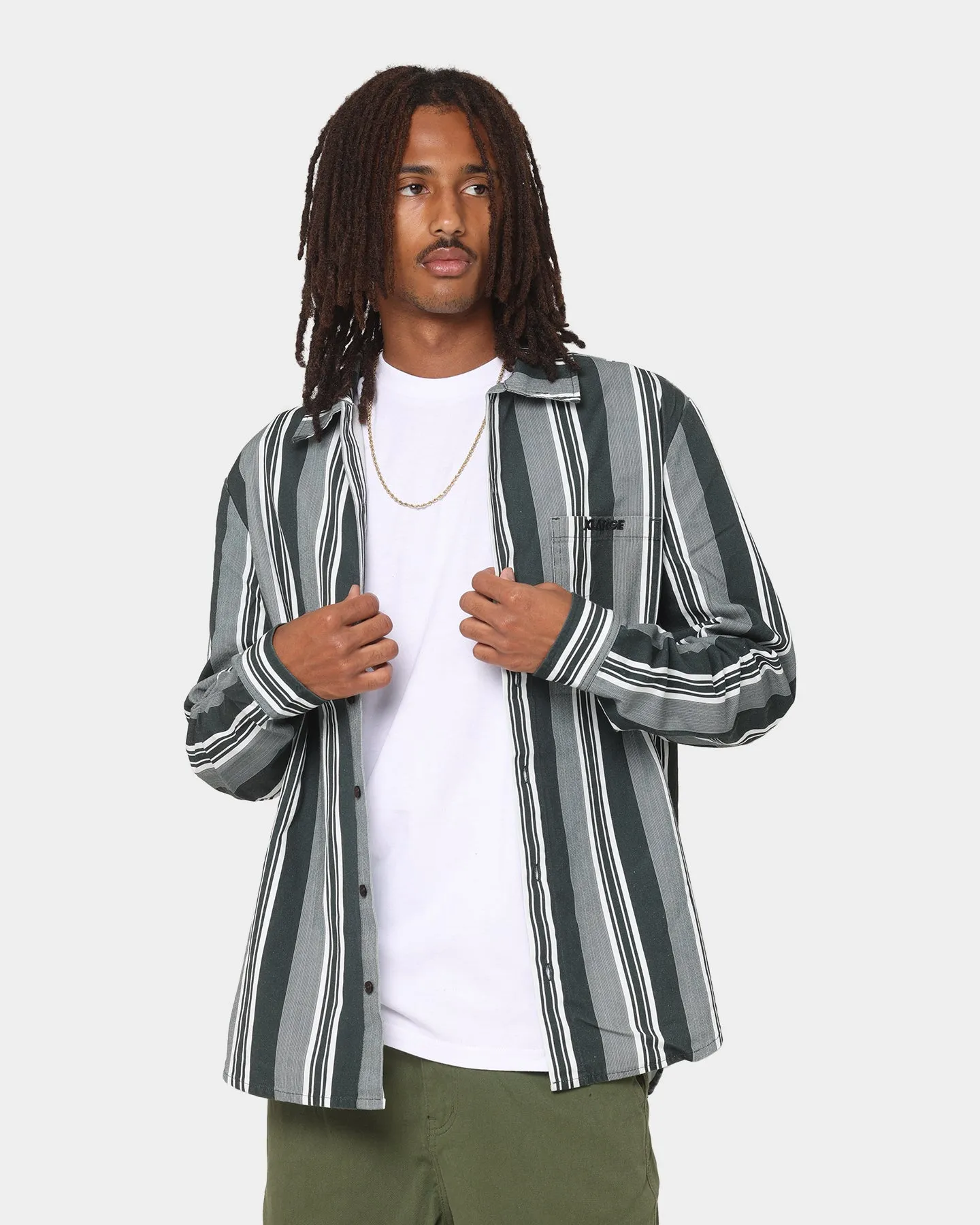 Thermal Insulation Layer Tight Core XLARGE Life Long Sleeve Shirt Green/White