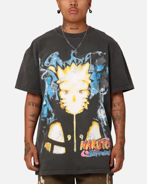 Lightweight Construction Sports Outfit Goat Crew X Naruto Naruto Shippuden Heavyweight T-Shirt Black Wash