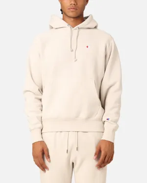 Champion Reverse Weave Small C Hoodie Stone Vintage Appeal Street Ease