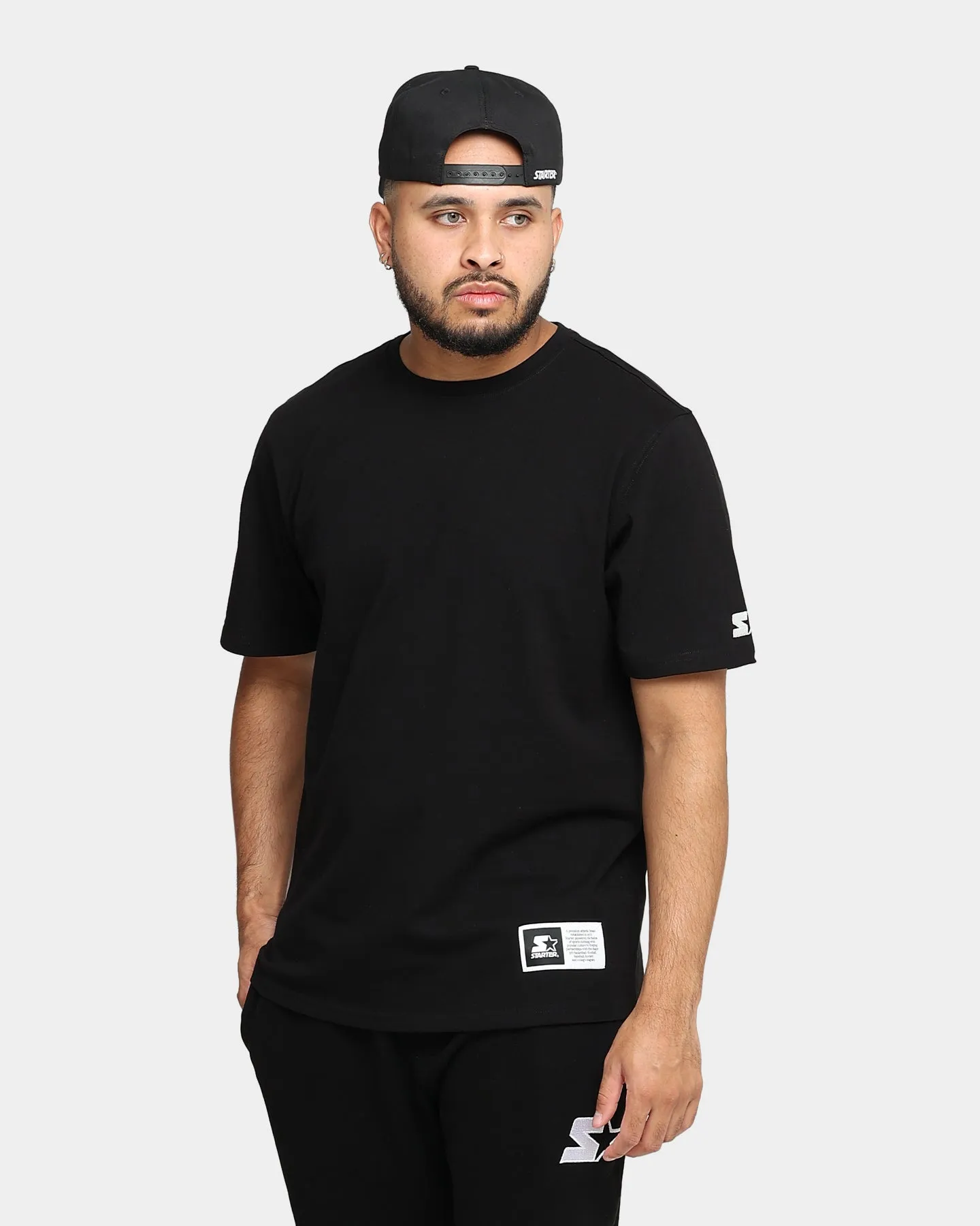 Starter Primary T-Shirt Black Lightweight Fashion Fresh Trend