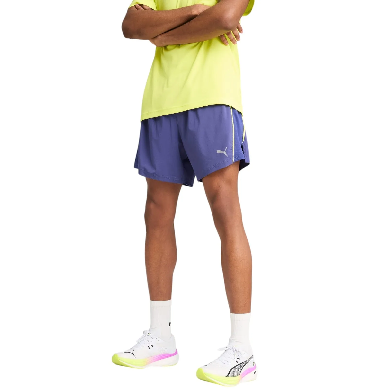 Slim Fit Design Puma Run Velocity Mens 5" High-Rise Running Short
